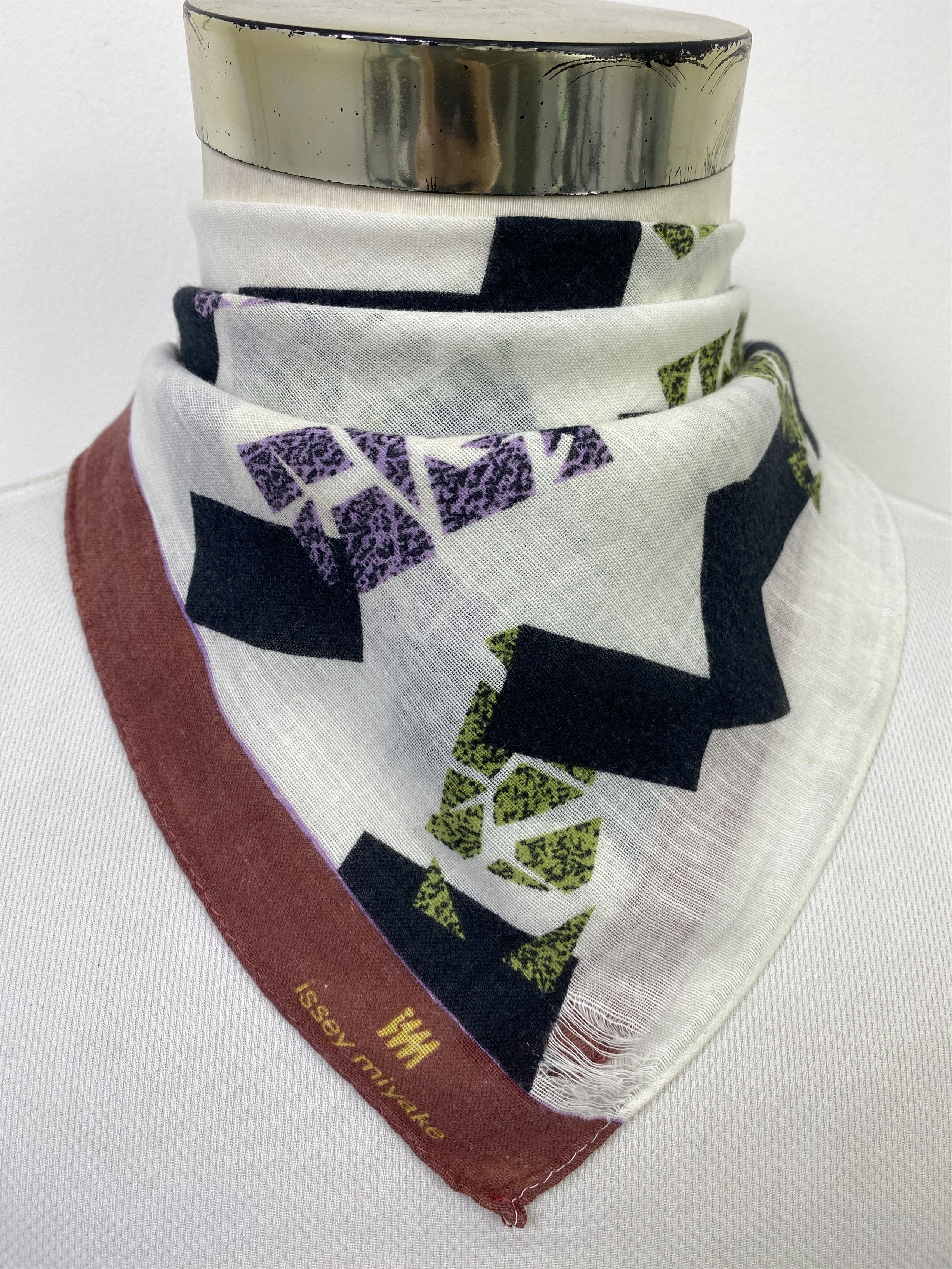 Issey Miyake Vintage Issey Miyake Handkerchief / Neckerchief KT0079 Size ONE SIZE - 2 Thumbnail