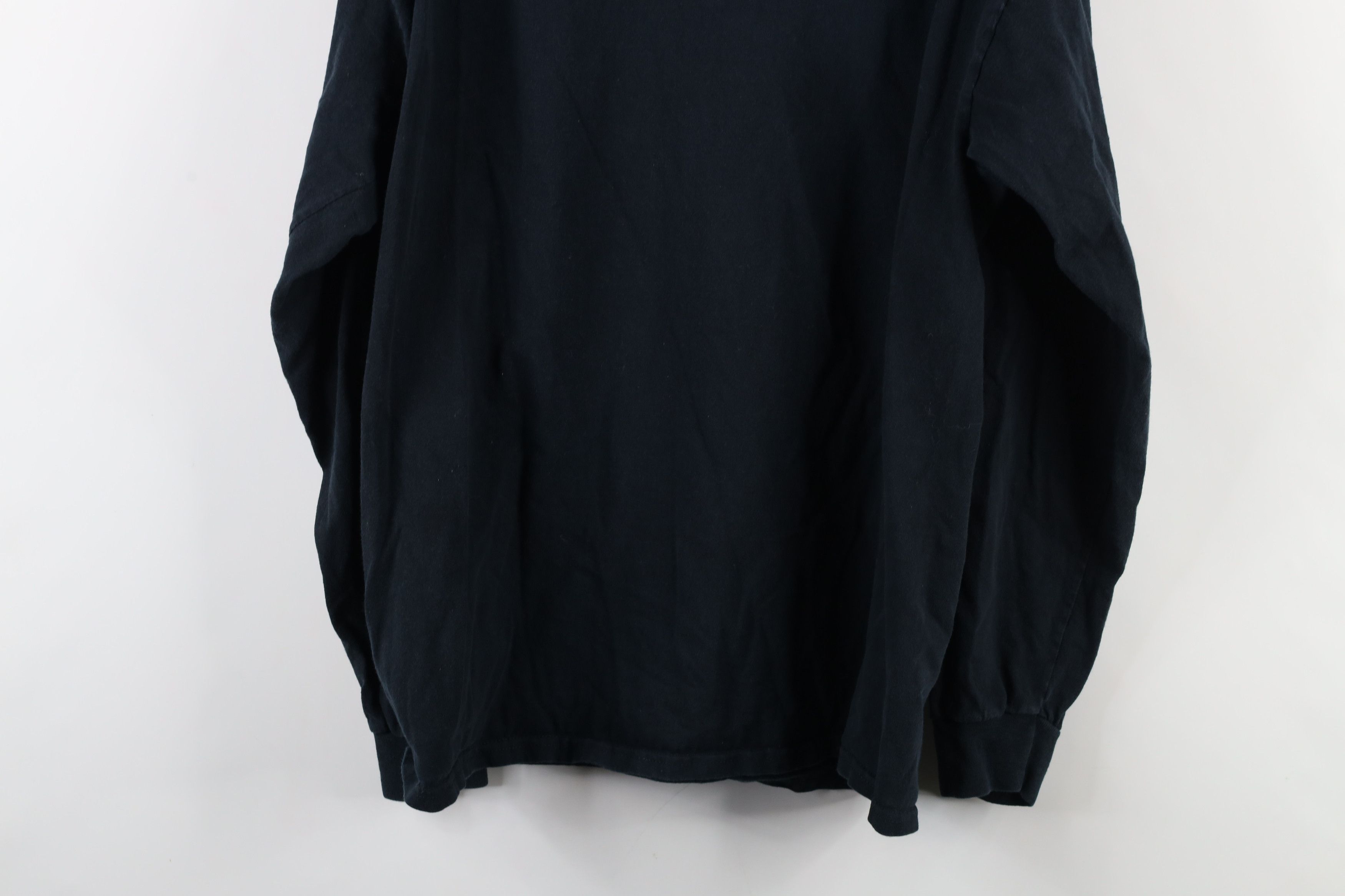 Vintage Vintage 90s Y2K Streetwear Cotton Long Sleeve T-Shirt Black Size US L / EU 52-54 / 3 - 8 Thumbnail