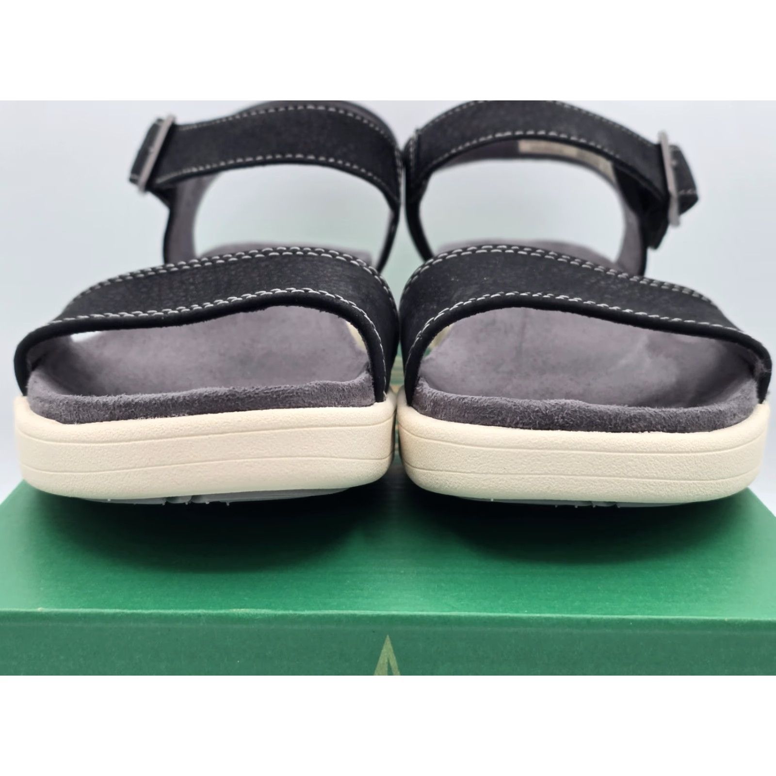 Eastland VINTAGE Eastland Women's Longwood Black Backstrap Slide Sandal Sz 9 M Size US 9 / IT 39 - 3 Thumbnail