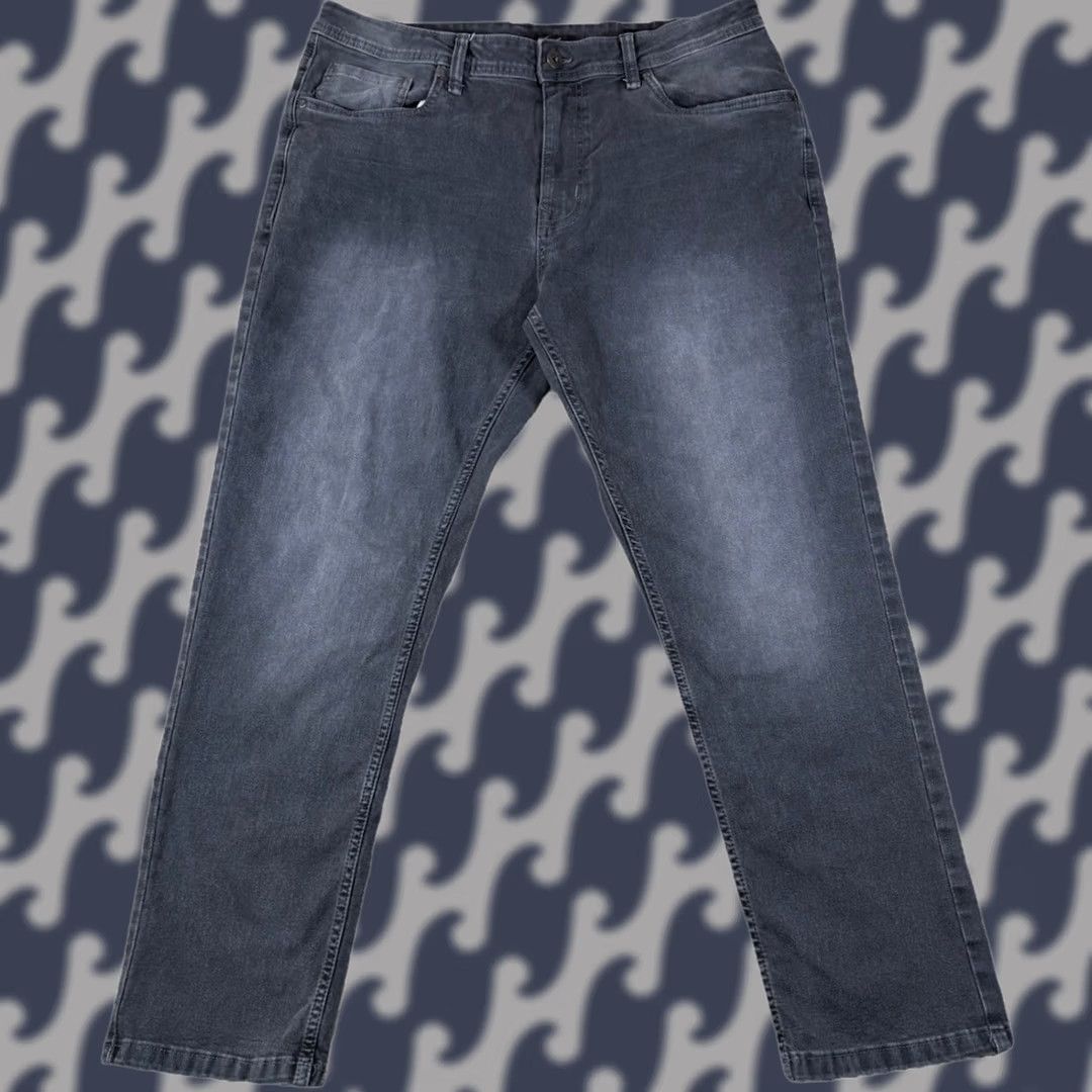 Vintage VINTAGE? The Perfect Jean NYC Athletic Fit Stretch Jeans 35x28 Dark Wash Jeans Men 35 Regular Blue Athletic Fit Stretch 5-Pocket Design Mens Size US 35 - 1 Thumbnail