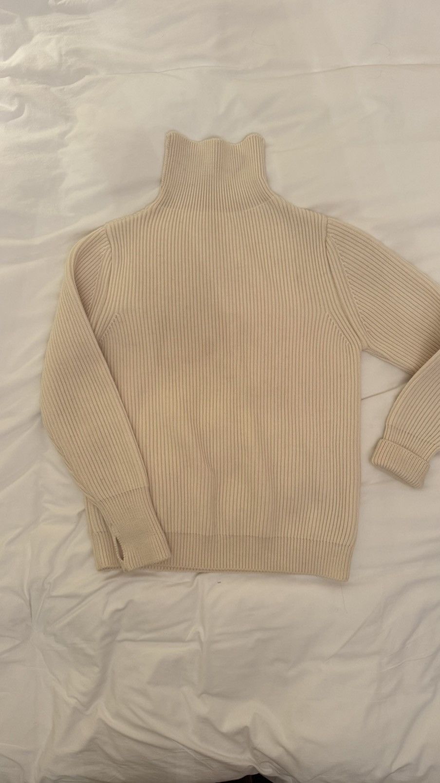 Andersen Andersen Cream chunky wool fisherman knit Size US L / EU 52-54 / 3 - 1 Thumbnail