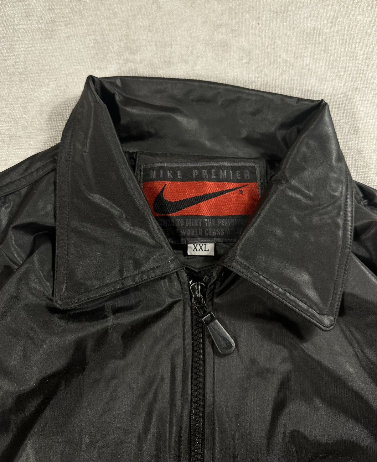 Nike Nike Premier Vintage Zip Jacket Leather Look Size US XL / EU 56 / 4 - 5 Thumbnail