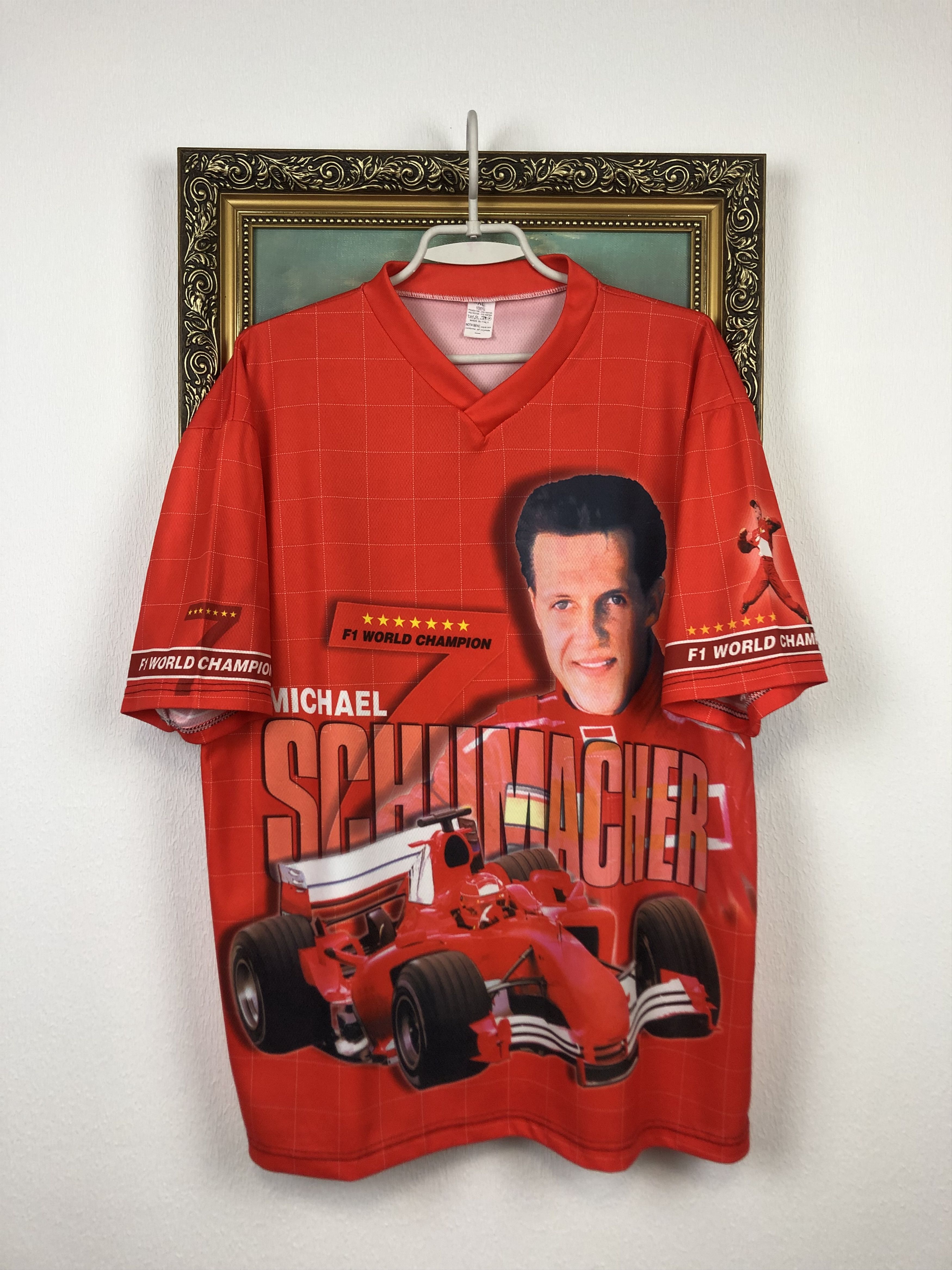 Ferrari Vintage Michael Schumacher Ferrari Racing Jersey Shirt Rare Size US XXL / EU 58 / 5 - 1 Thumbnail