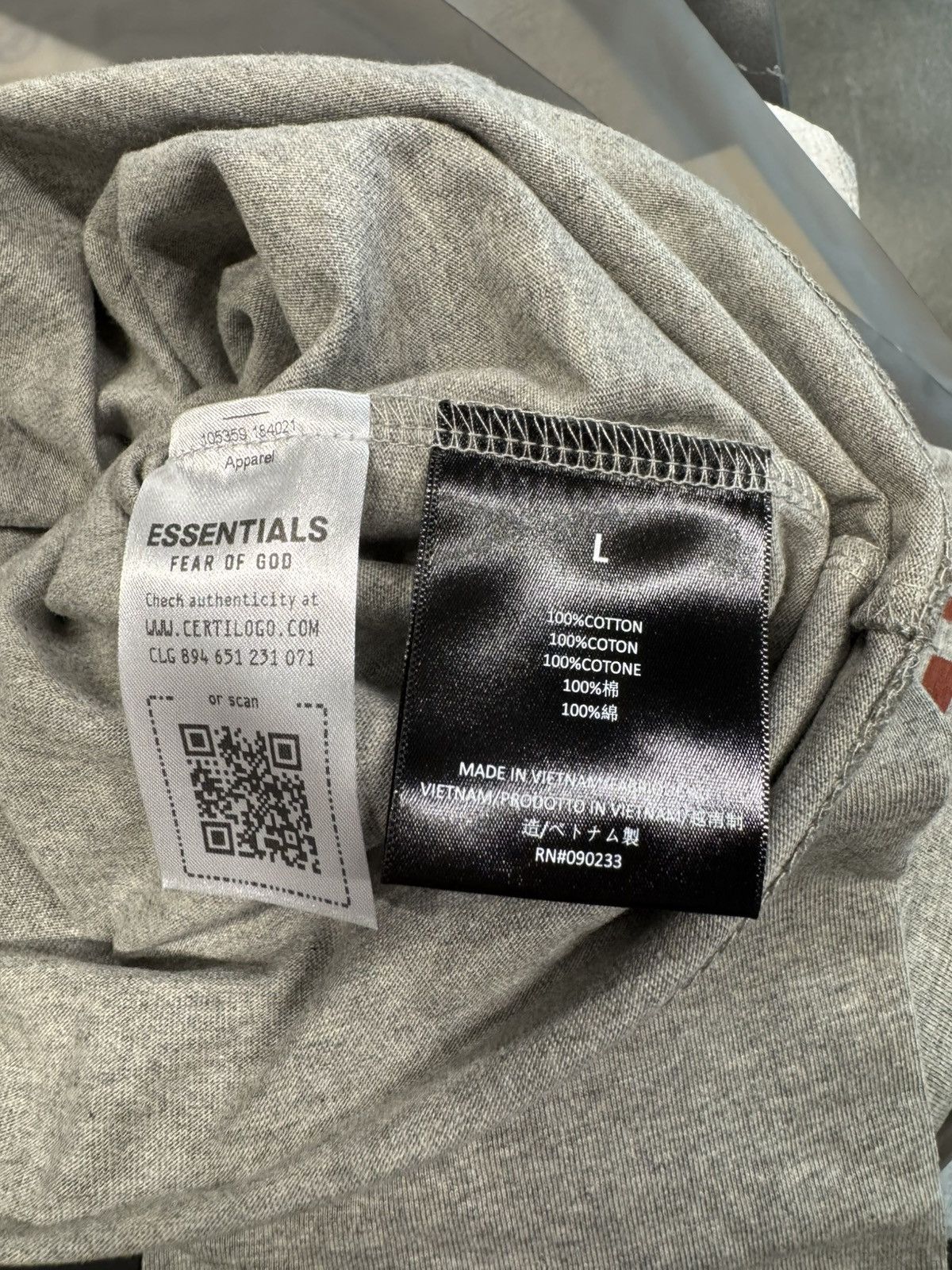Fear of God Fear of God Essentials Jersey Crewneck Tee Dark Heather Size US L / EU 52-54 / 3 - 3 Thumbnail