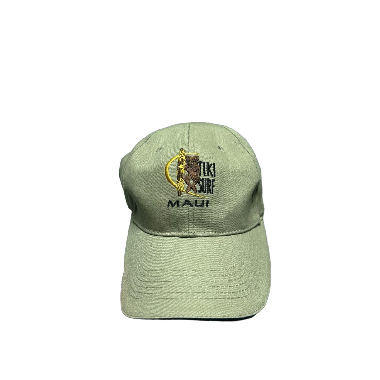 Vintage VINTAGE Ocean Baseball Cap Men Adjustable Beige Maui Hawaii Tiki Surf Beach Ocean Cap Hats Mens Size ONE SIZE - 1 Thumbnail