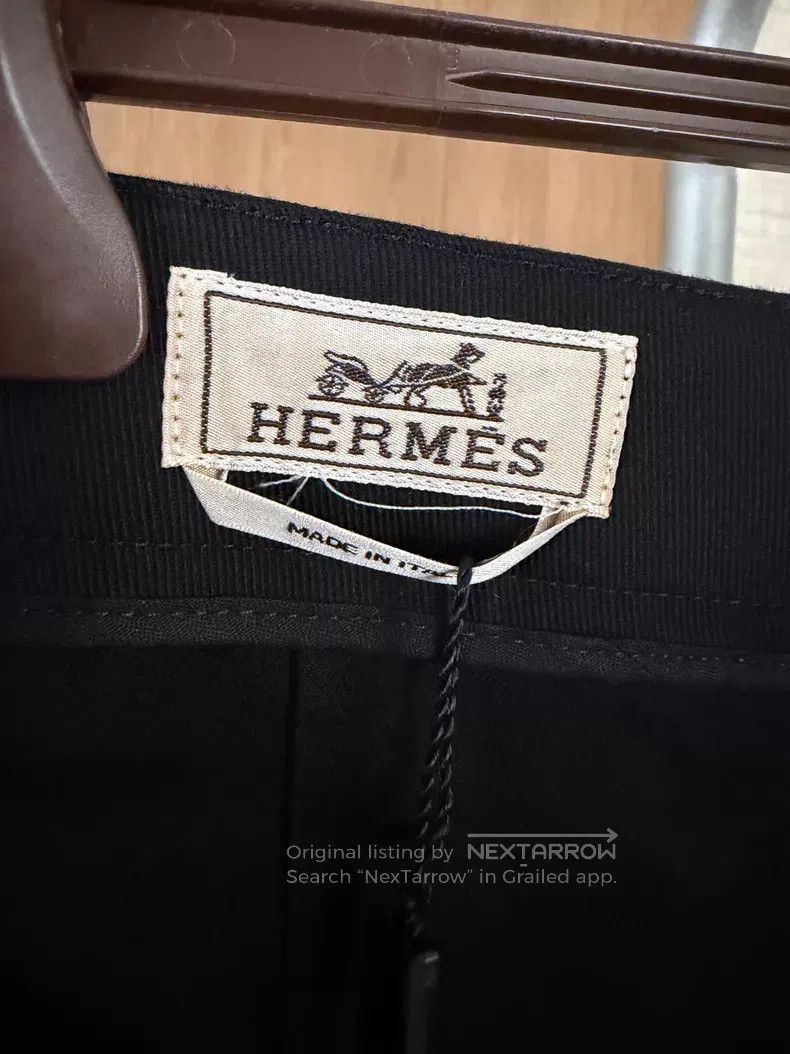 Hermes Hermes Men's casual pants made of gabardine for spring and Size US 40 / EU 56 - 8 Thumbnail