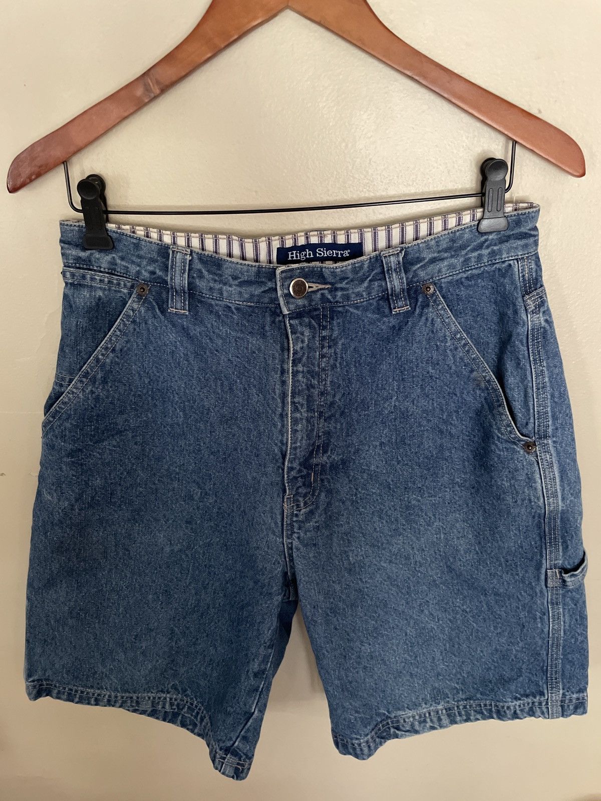 High Sierra × Vintage High Sierra Jorts Blue Jean Shorts 30 carpenter painter vtg Size US 30 / EU 46 - 1 Thumbnail