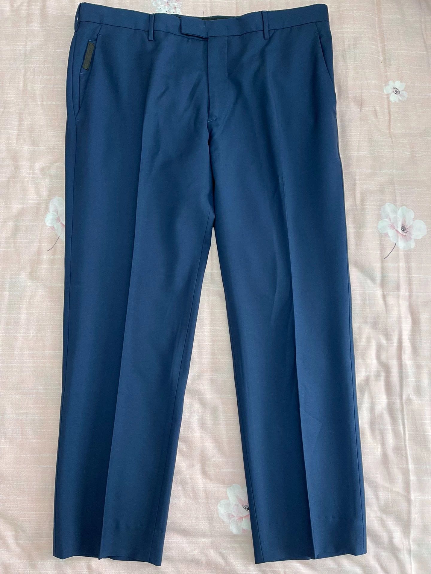 Prada Prada Basic 100% Wool Blue Trousers 52 Mens Size US 36 / EU 52 - 2 Thumbnail