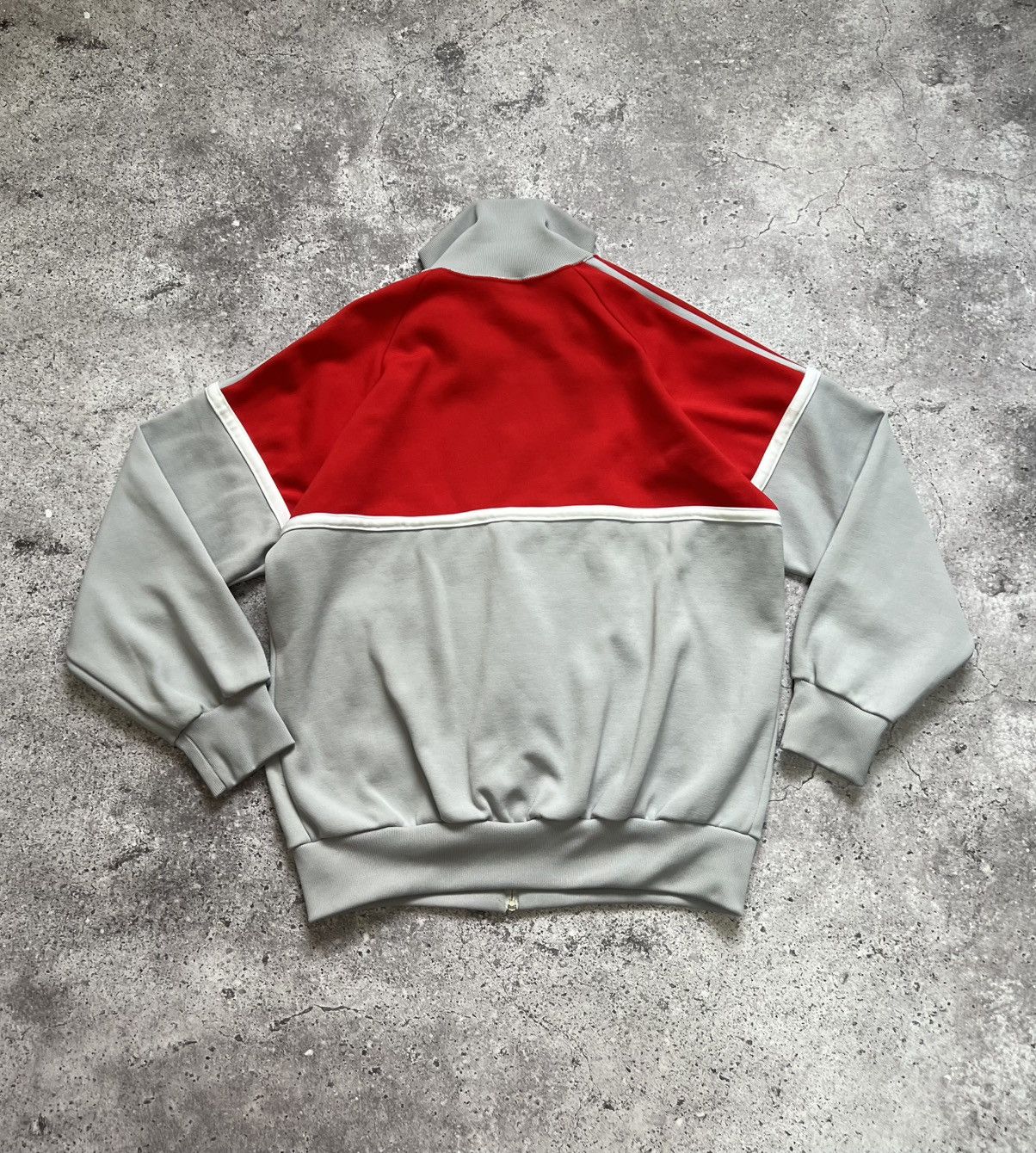 Adidas × Vintage Vintage 80s 90s Adidas Track Jacket Gray Red Small Men's Size US S / EU 44-46 / 1 - 8 Thumbnail