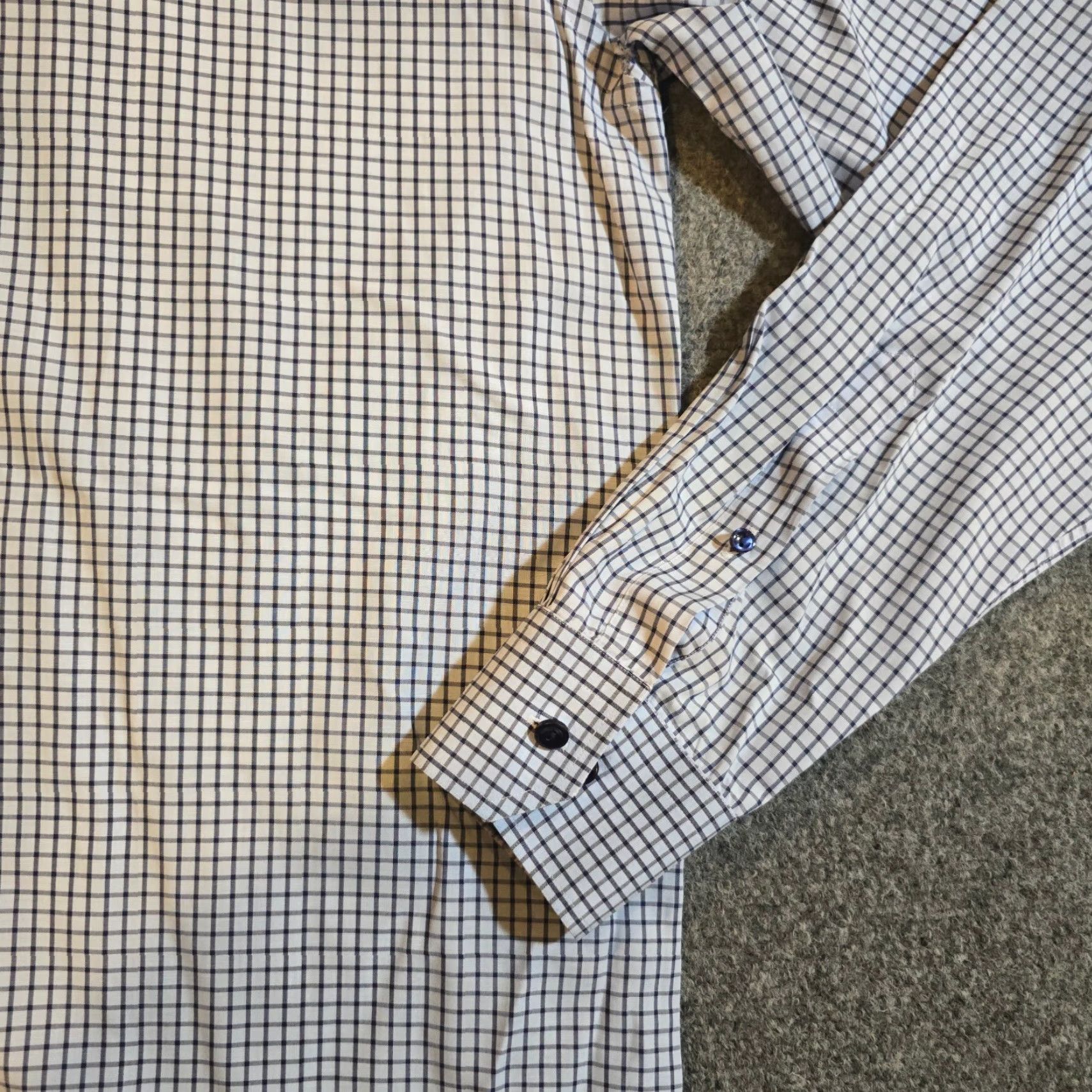 Eton Eton Shirt Mens Large Blue Check Plaid Button Long Sleeve Casual Career Classic Shirt Mens Blue Check Plaid Button-Up XI Size US L / EU 52-54 / 3 - 4 Thumbnail