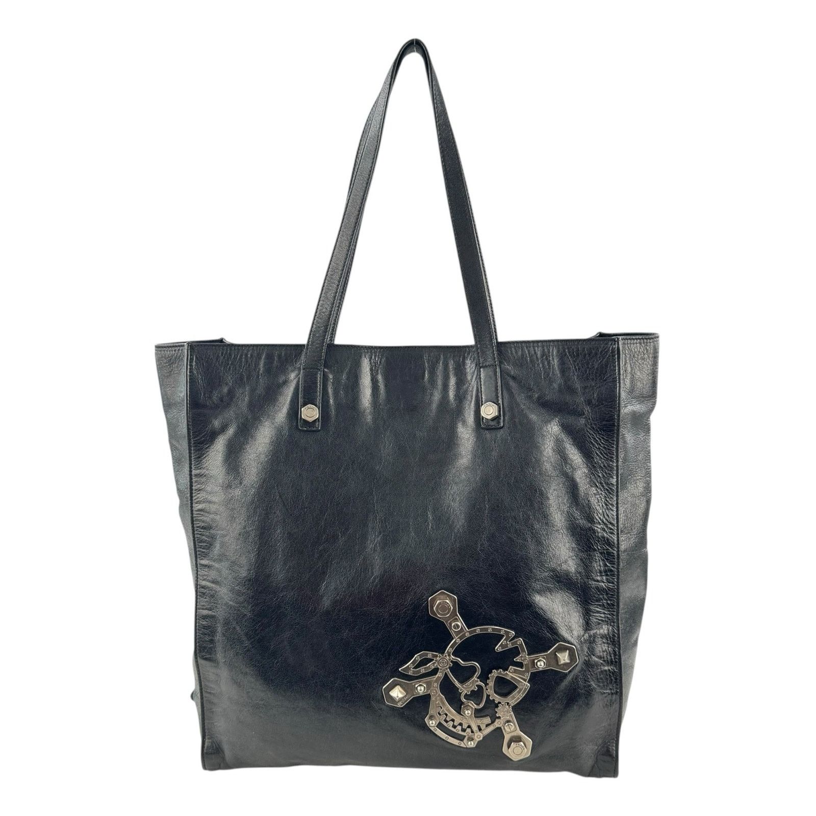 Prada Prada Leather Skull Tote Bag Size ONE SIZE - 1 Thumbnail