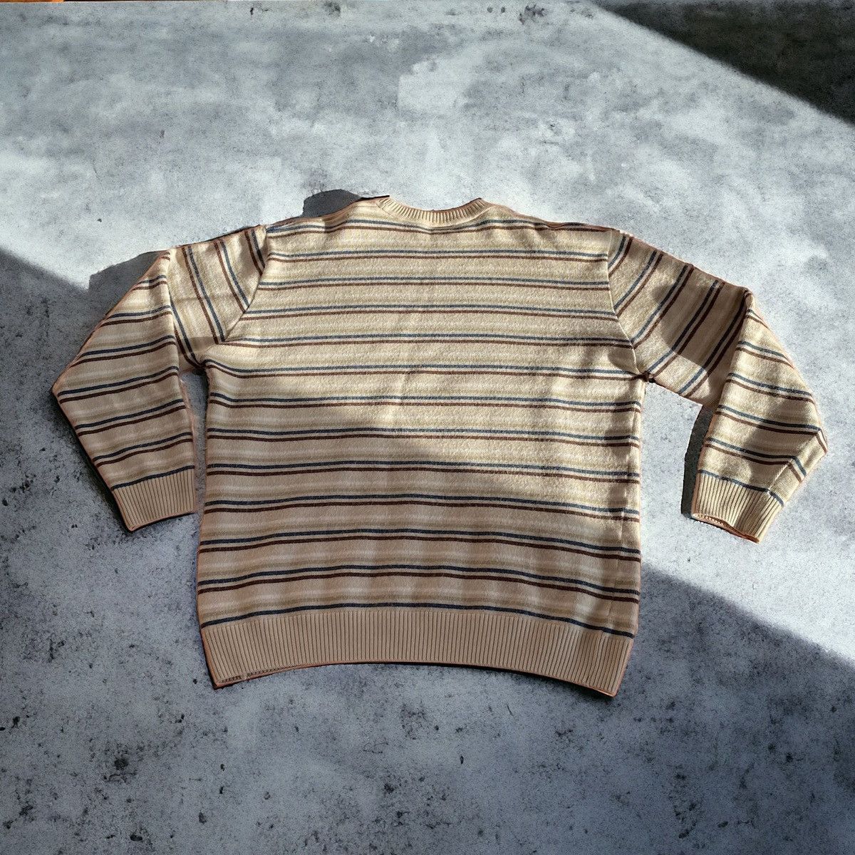 Lacoste Vintage Lacoste Wool Striped Sweater Sweatshirt Size US XL / EU 56 / 4 - 2 Thumbnail
