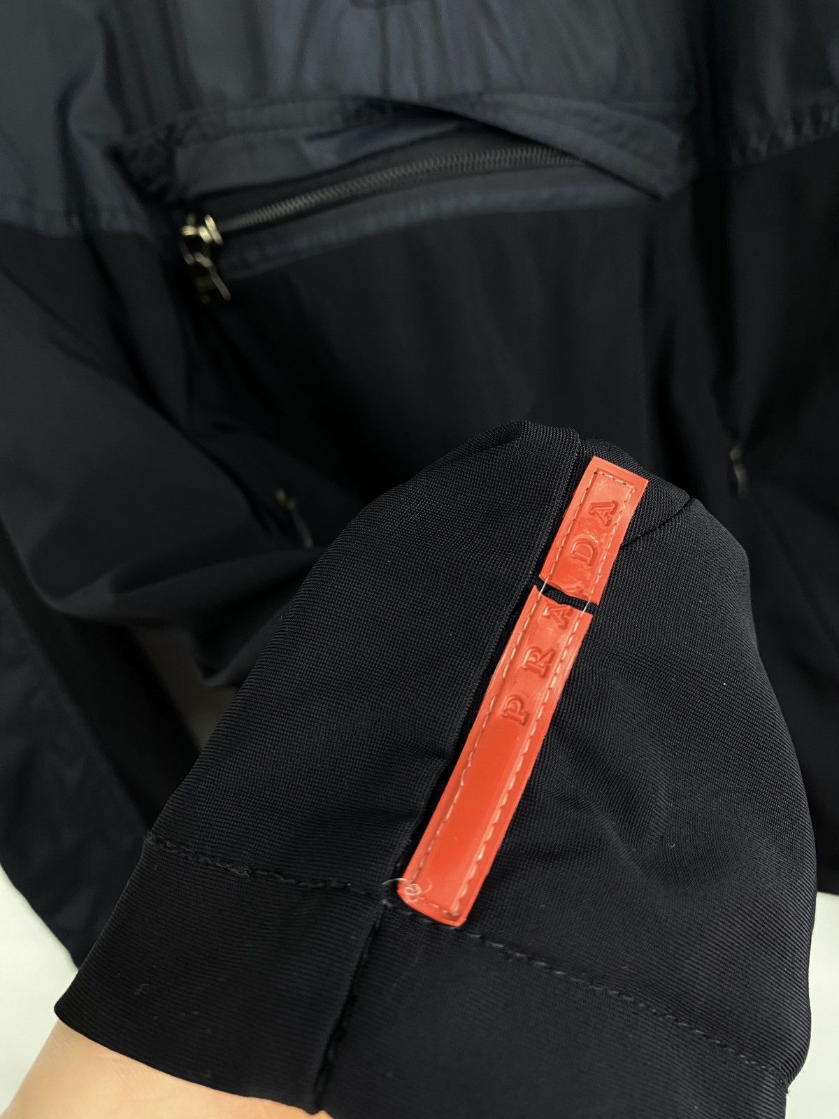 Prada × Vintage 🇮🇹 Vintage 90s Prada Nylon Anorak Jacket Rare Retro Hype Y2K Size US L / EU 52-54 / 3 - 9 Thumbnail