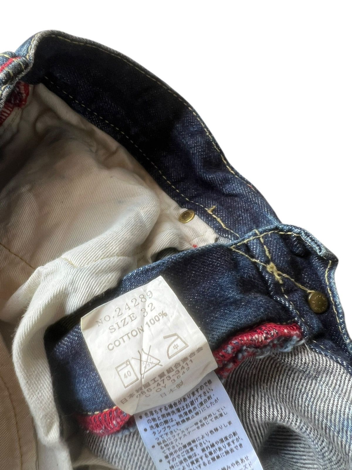 Eternal ETERNAL Japan Distressed Aging Mud Hybrid Denim Loose Jeans Size US 32 / EU 48 - 22 Thumbnail