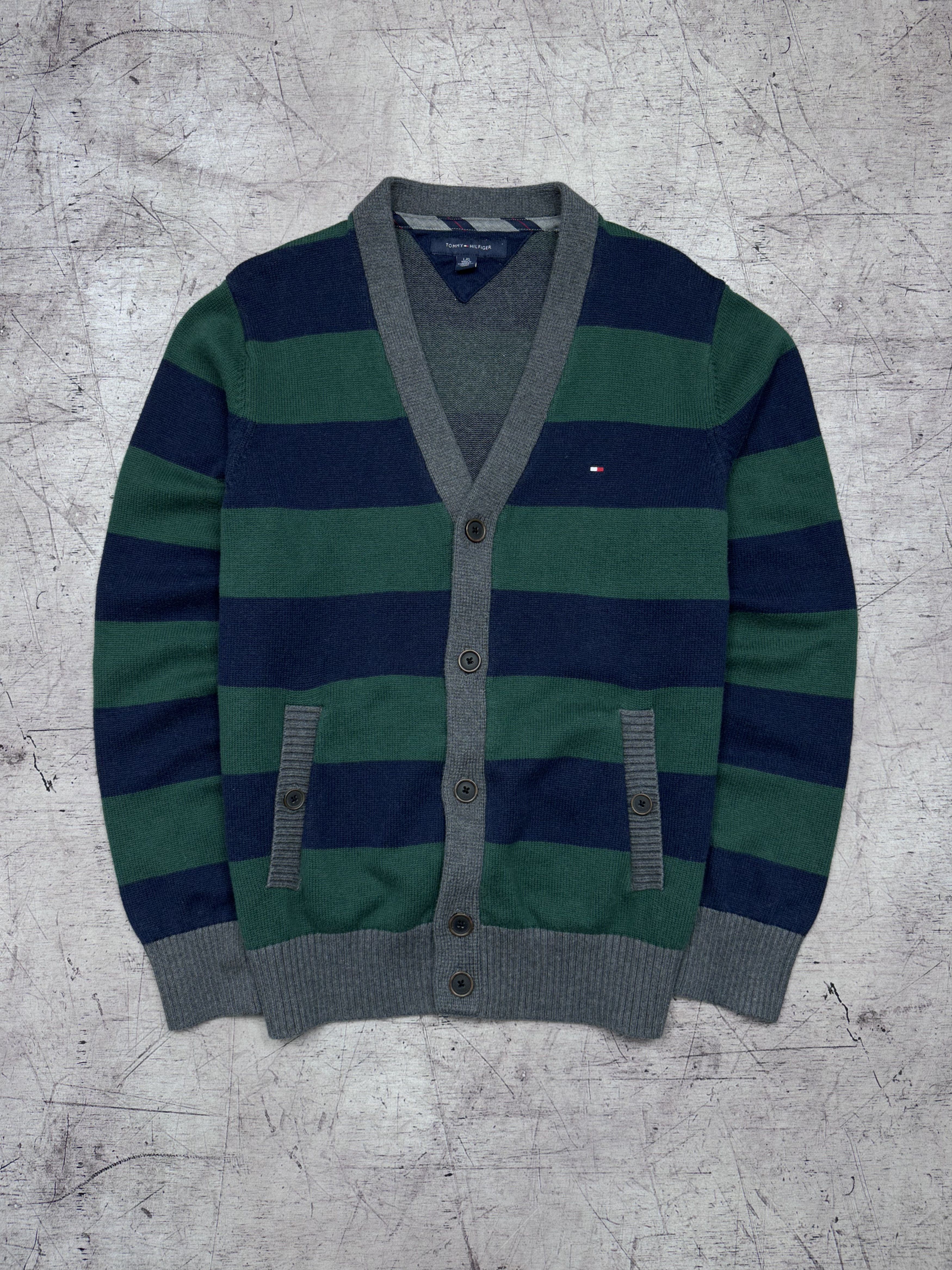 Tommy Hilfiger Tommy Hilfiger Vintage Mens Cardigan Sweater Size US L / EU 52-54 / 3 - 1 Thumbnail