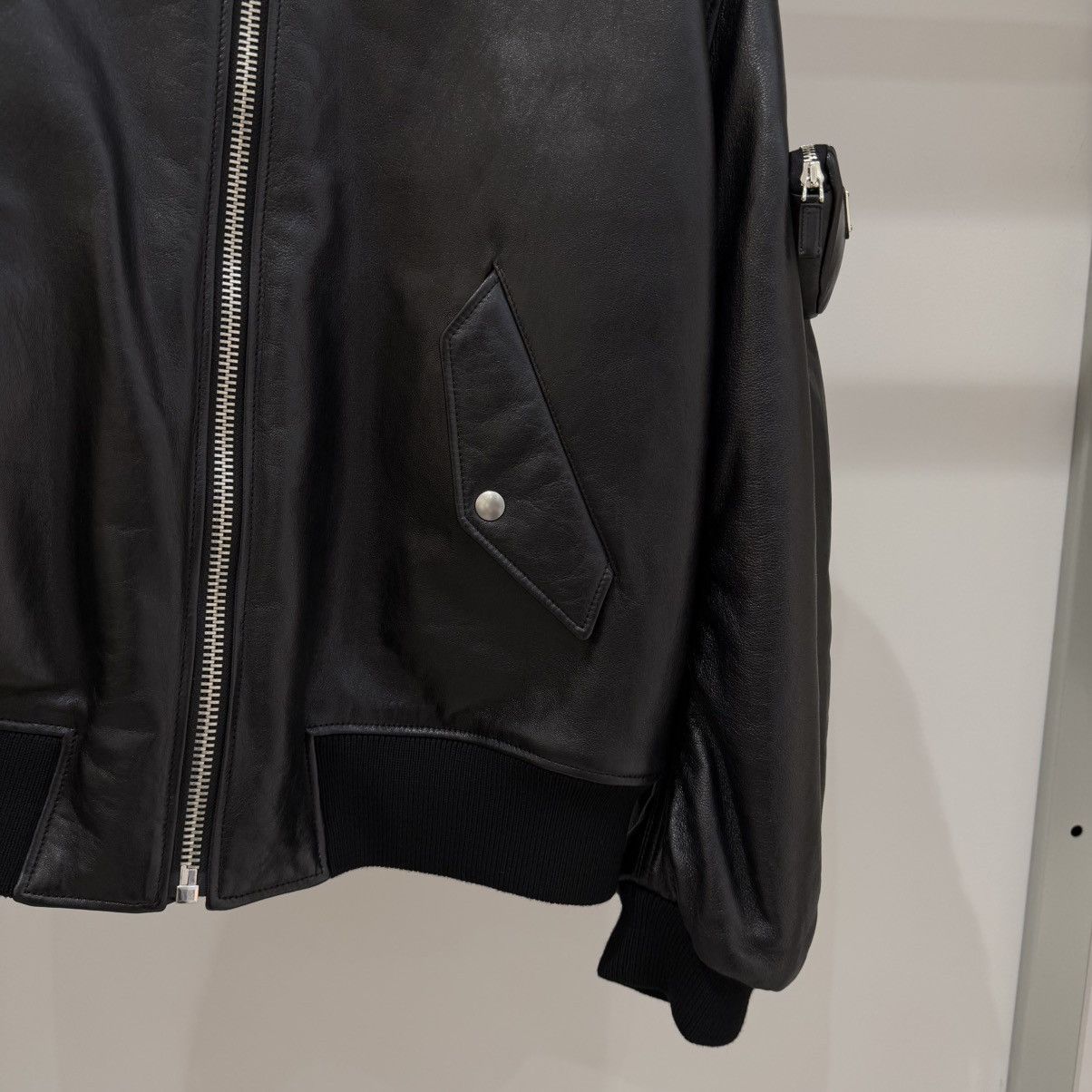 Prada Prada Nappa Leather Bomber Jacket Size US M / EU 48-50 / 2 - 3 Thumbnail