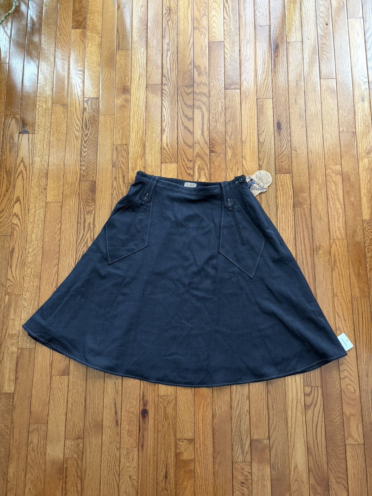 Other NWT Lena Hoschek Black Darted Wool Skirt Size 34" / US 12 / IT 48 - 3 Thumbnail