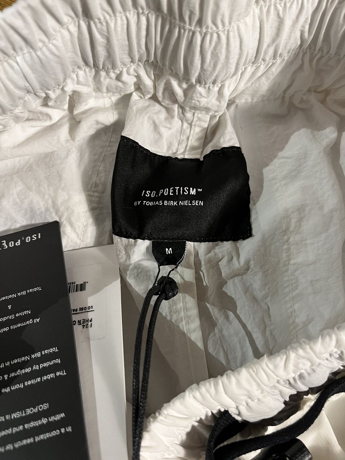 Tobias Birk Nielsen SS23 Iso Poetism Tobias Birk Nielsen White Tech-Nylon Pants Size US 32 / EU 48 - 15 Thumbnail