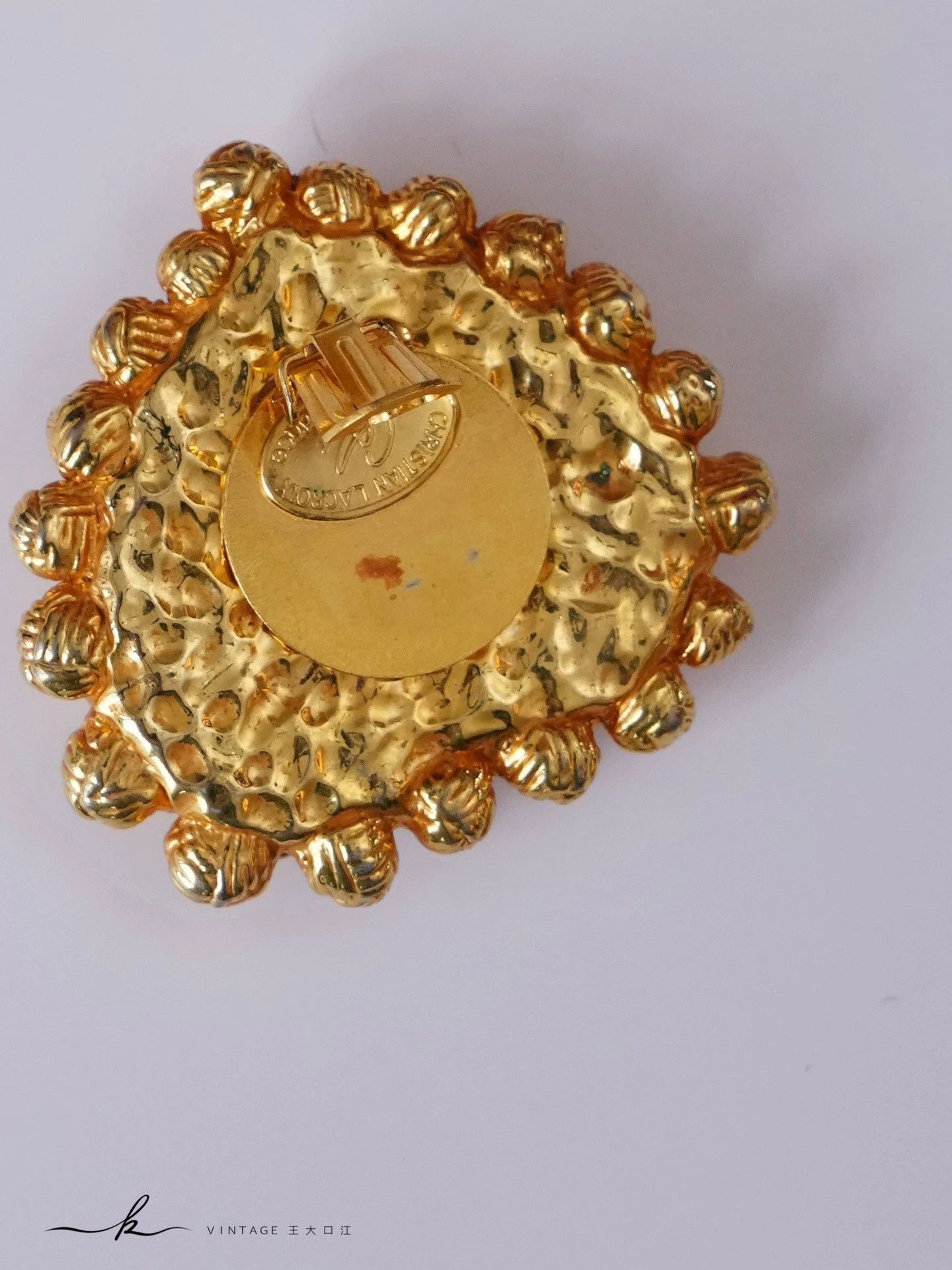 Christian Lacroix Christian Lacroix Baroque Knotted Gold Heart Earrings Size ONE SIZE - 5 Thumbnail