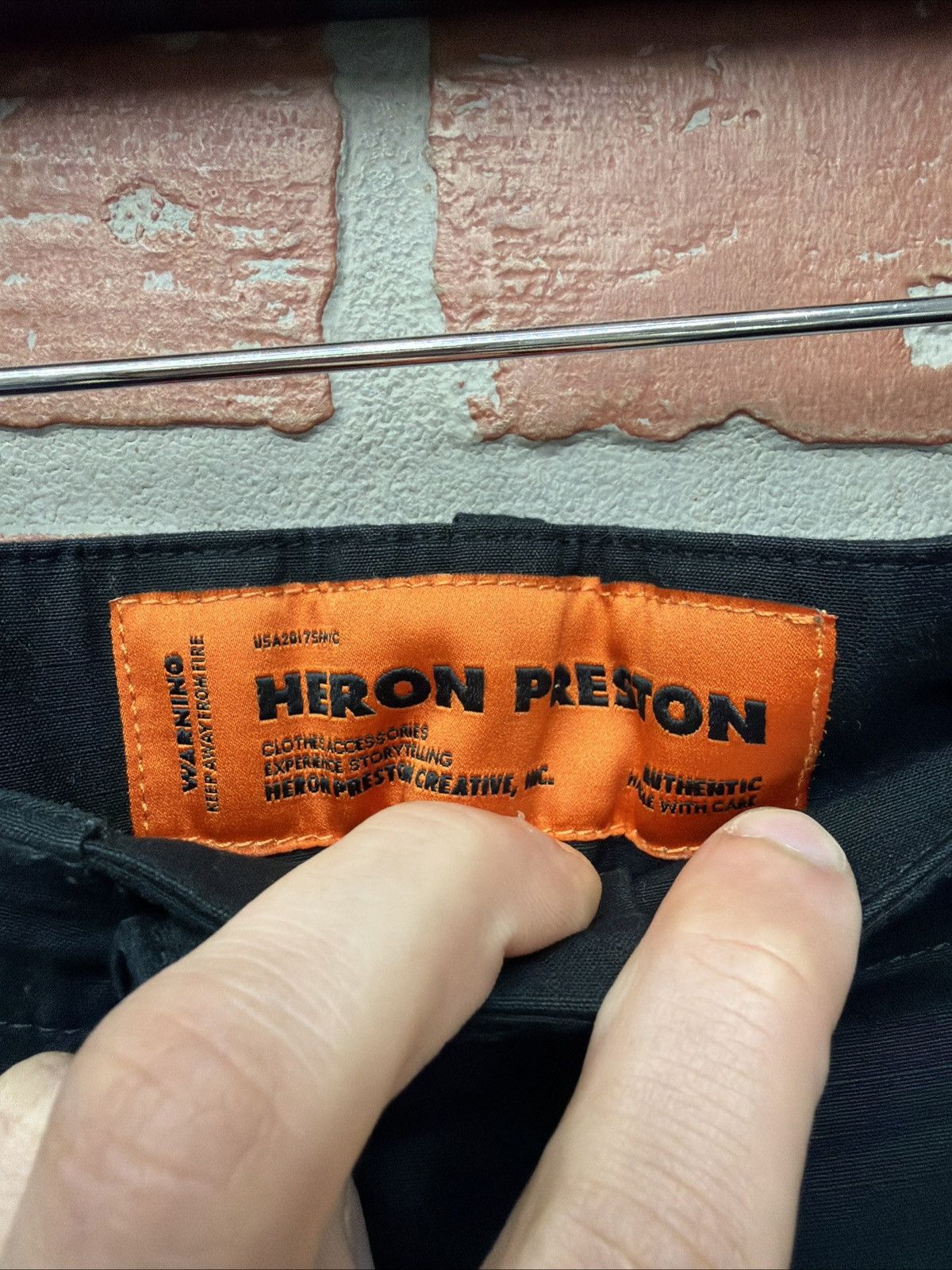 Heron Preston HERON PRESTON Cargo Pants, Size S, , Black, Solid Color, Size US 28 / EU 44 - 9 Thumbnail