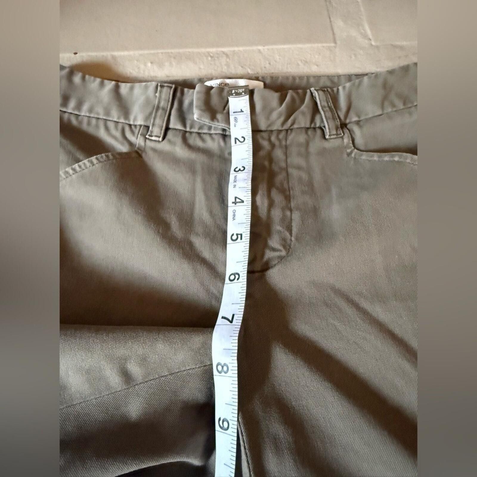 Vince Vince Olive Green Skinny Pants 2 Khaki Equestrian Zip Ankle Size 26" / US 2 / IT 38 - 6 Thumbnail