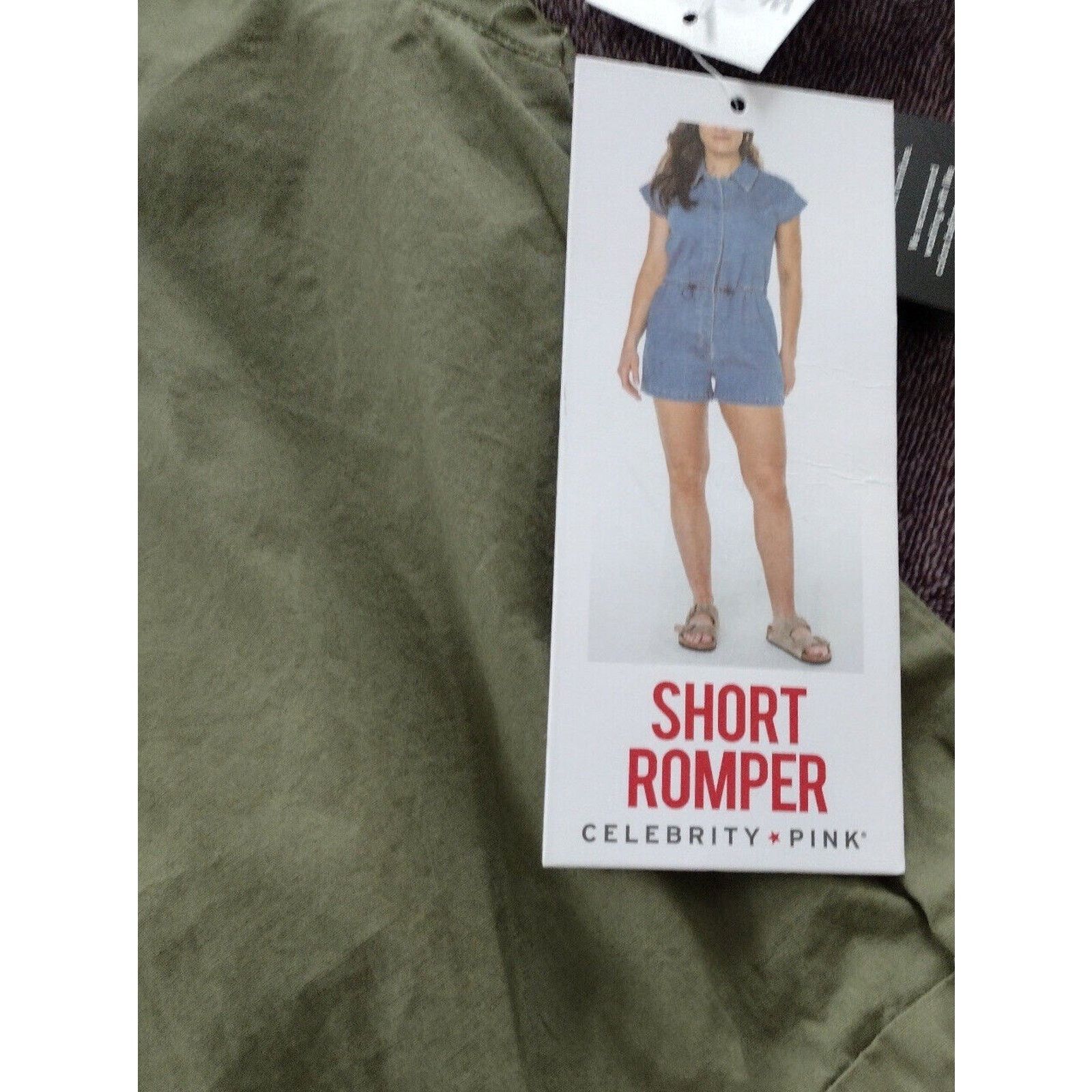 Pinko NWT Celebrity Pink Green Poplin Short Romper 2XL Size 42" / US 20 - 4 Thumbnail