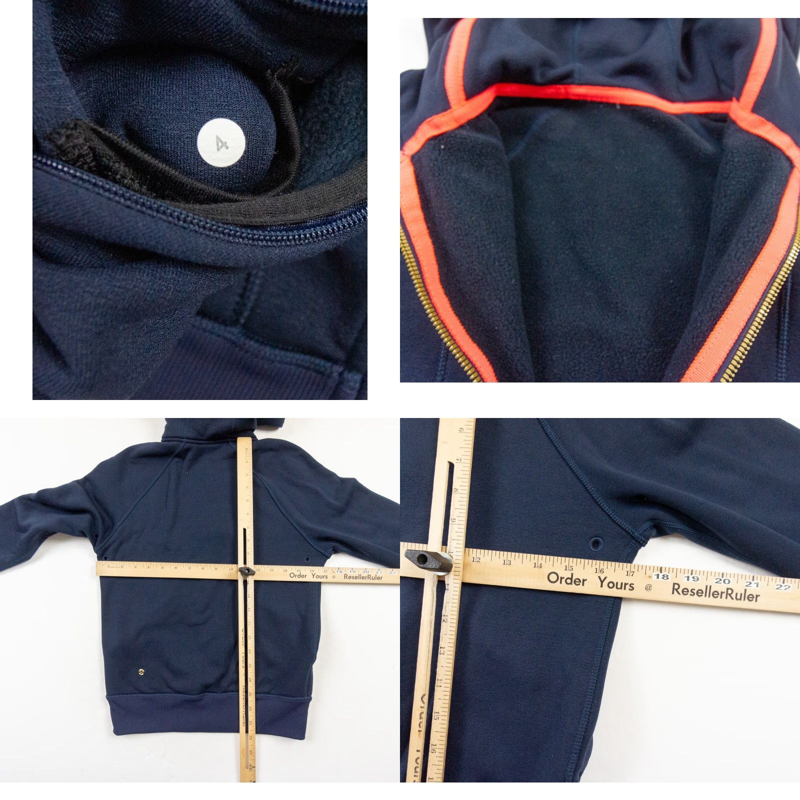 Lululemon Lululemon Womens Hoodie 4 Blue Full Zip Stretch Outdoors Size S / US 4 / IT 40 - 8 Thumbnail