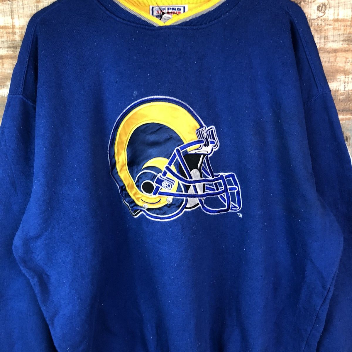 NFL × Starter American Football NFL Blue Jersey sweatshirt #A2029 Size US L / EU 52-54 / 3 - 5 Thumbnail