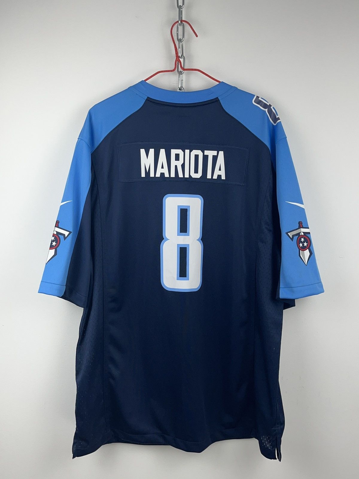 Nike Nike Titans NFL #8 MARIOTA Jersey Size US XL / EU 56 / 4 - 2 Thumbnail