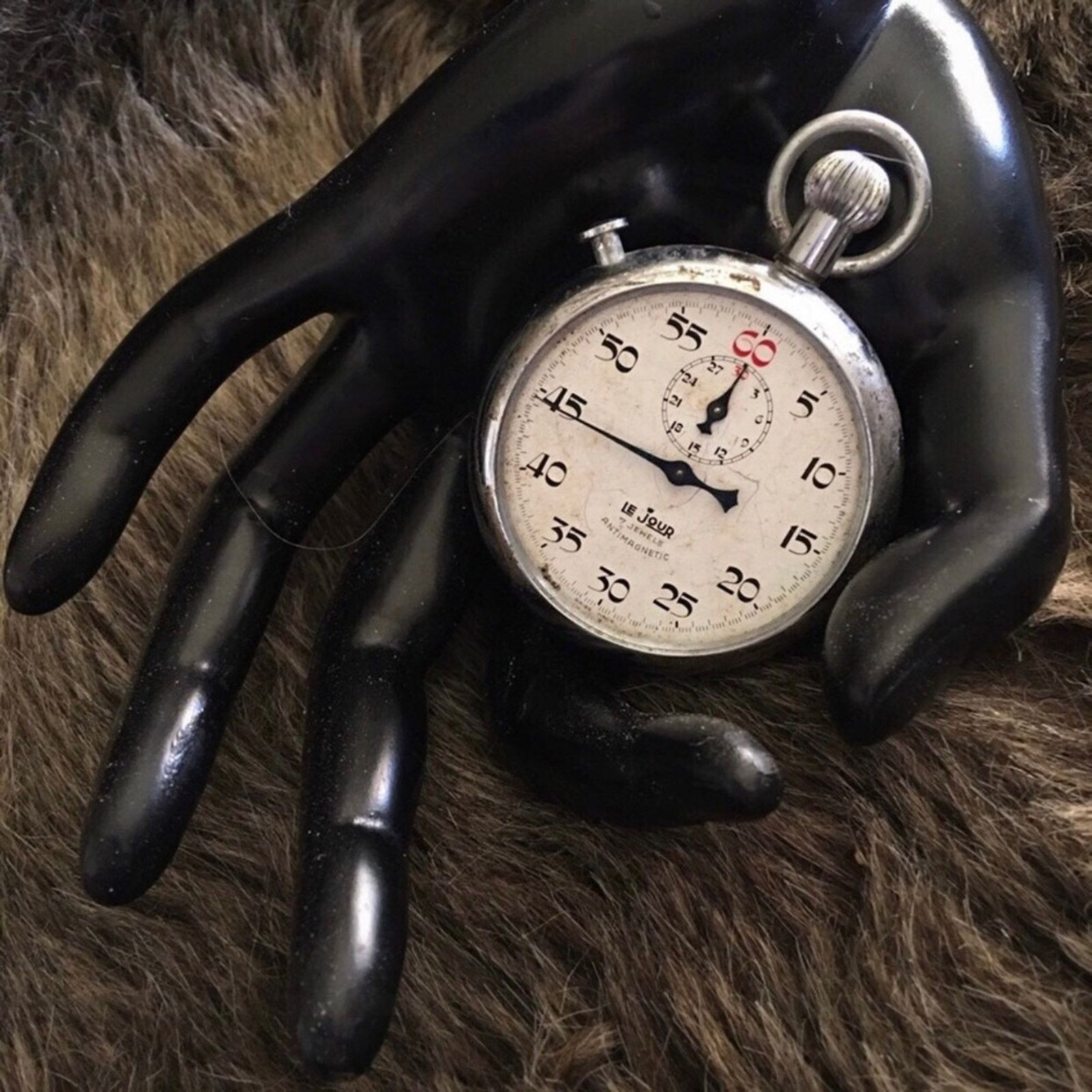 Vintage Vintage Swiss Le Jour antimagnetic stop watch Size ONE SIZE - 3 Thumbnail