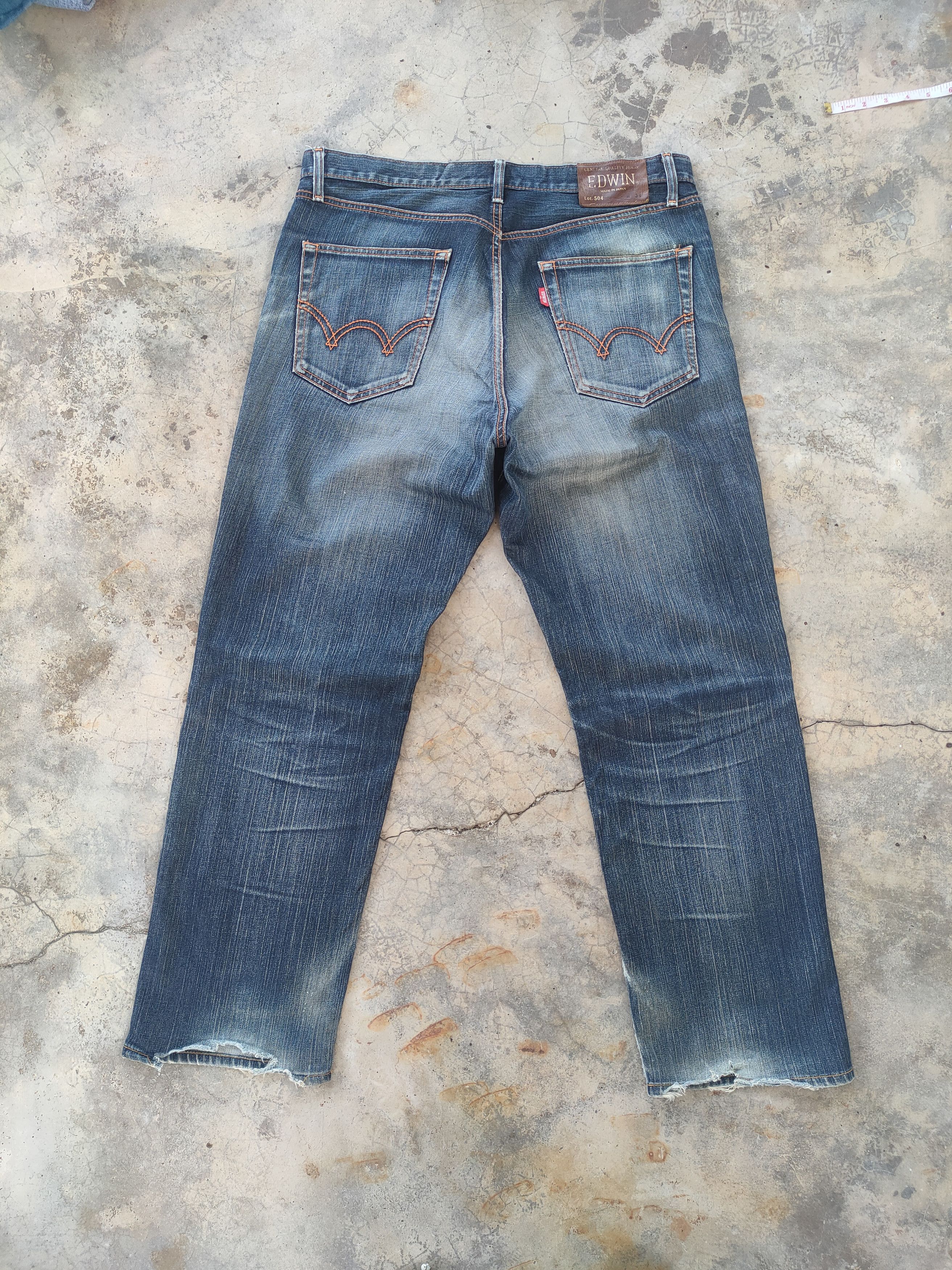 Edwin W36 VINTAGE EDWIN FADED DISTRESSED JEANS DENIM PANTS Size US 36 / EU 52 - 8 Thumbnail