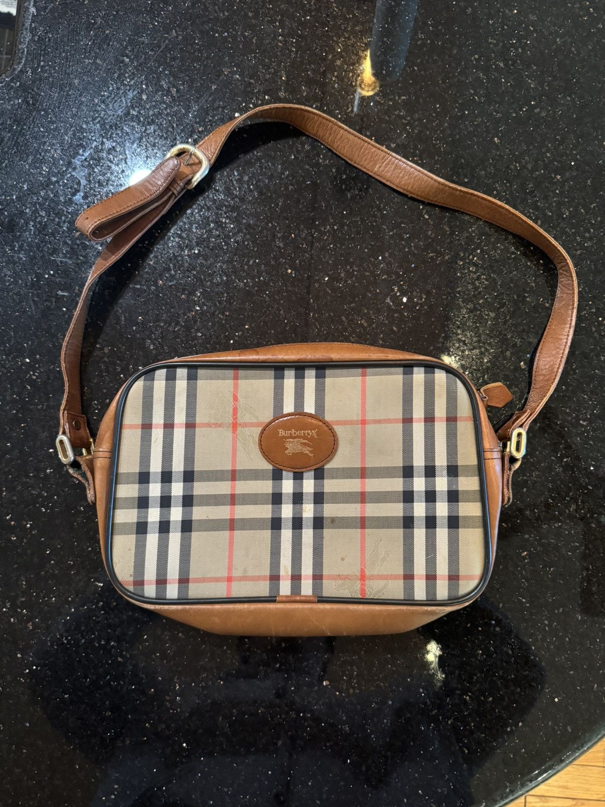 Burberry Burberry Nova Check Shadow Horse Shoulder Bag Size ONE SIZE - 1 Thumbnail