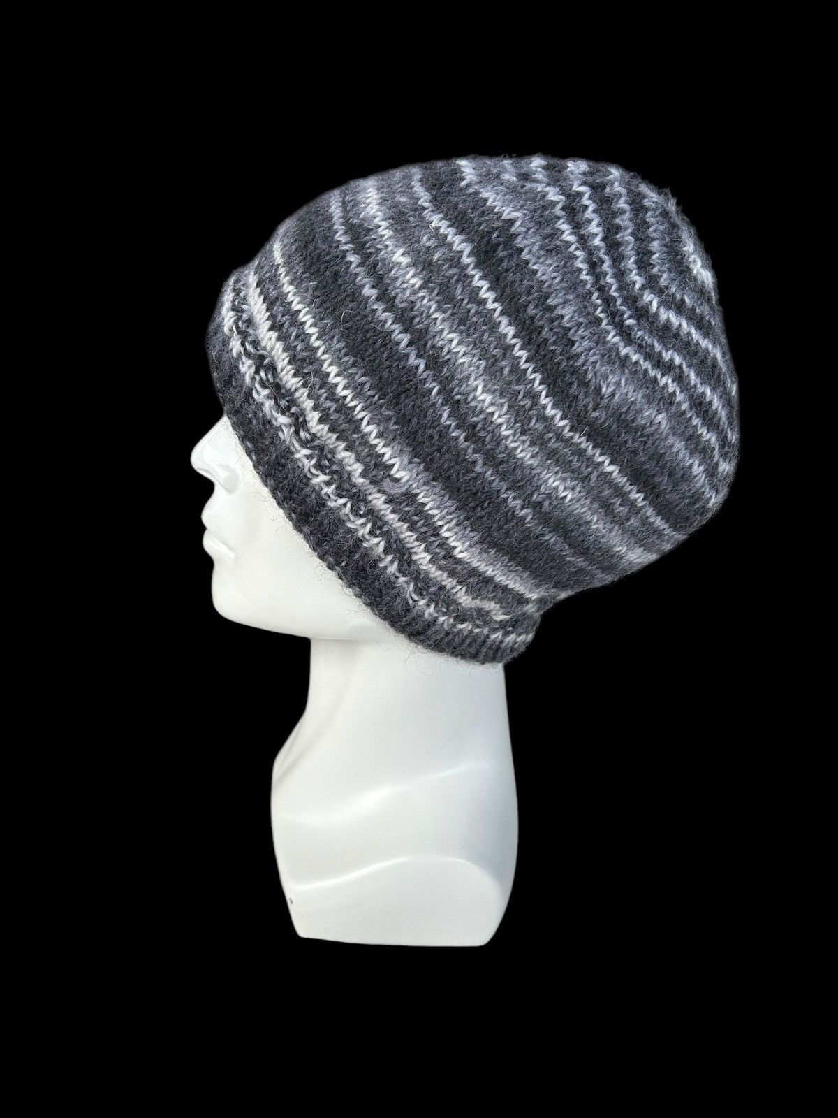 Japanese Brand × Kapital × Vintage Crochet Knitted Reversible Handmade Beanie Hats Rare☠️☠️ Size ONE SIZE - 3 Thumbnail