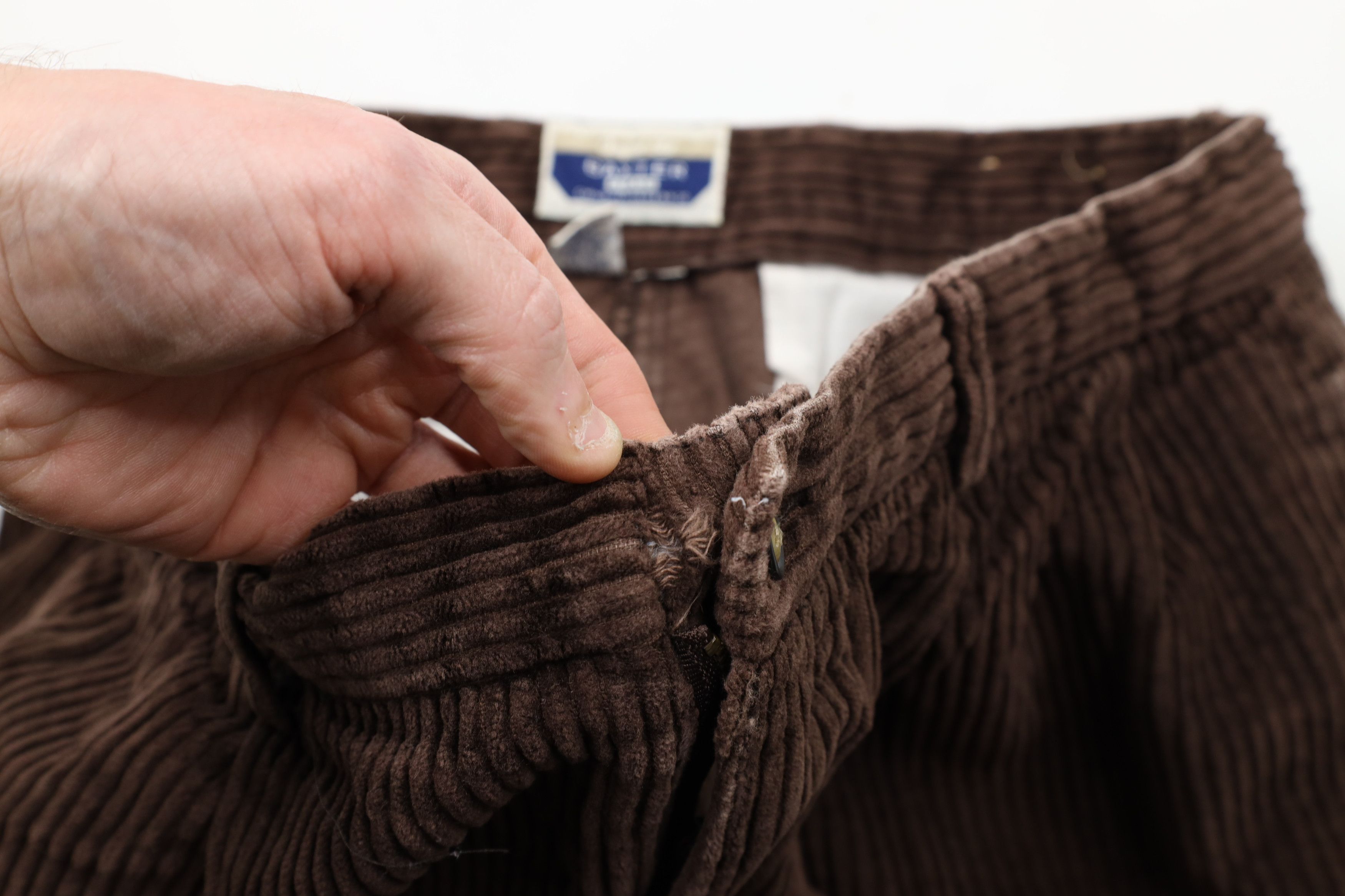 Vintage Vintage 90s Streetwear Wide Leg Corduroy Chino Pants Brown Size US 34 / EU 50 - 6 Thumbnail