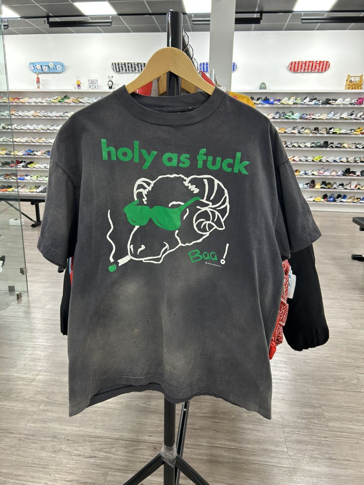 Saint Michael Saint Michael Holy As Fuck Goat Tee | Grailed