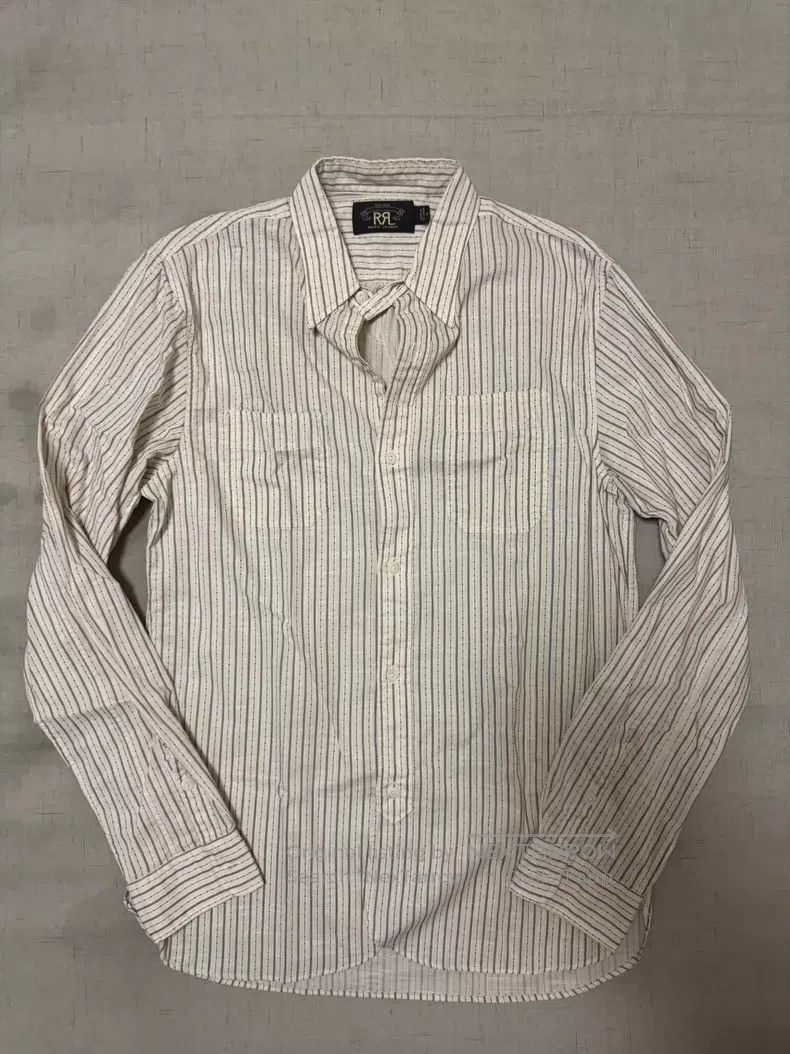 RRL Ralph Lauren RRL Ralph Lauren Rare vintage striped polka dot beige shir Size US S / EU 44-46 / 1 - 1 Thumbnail