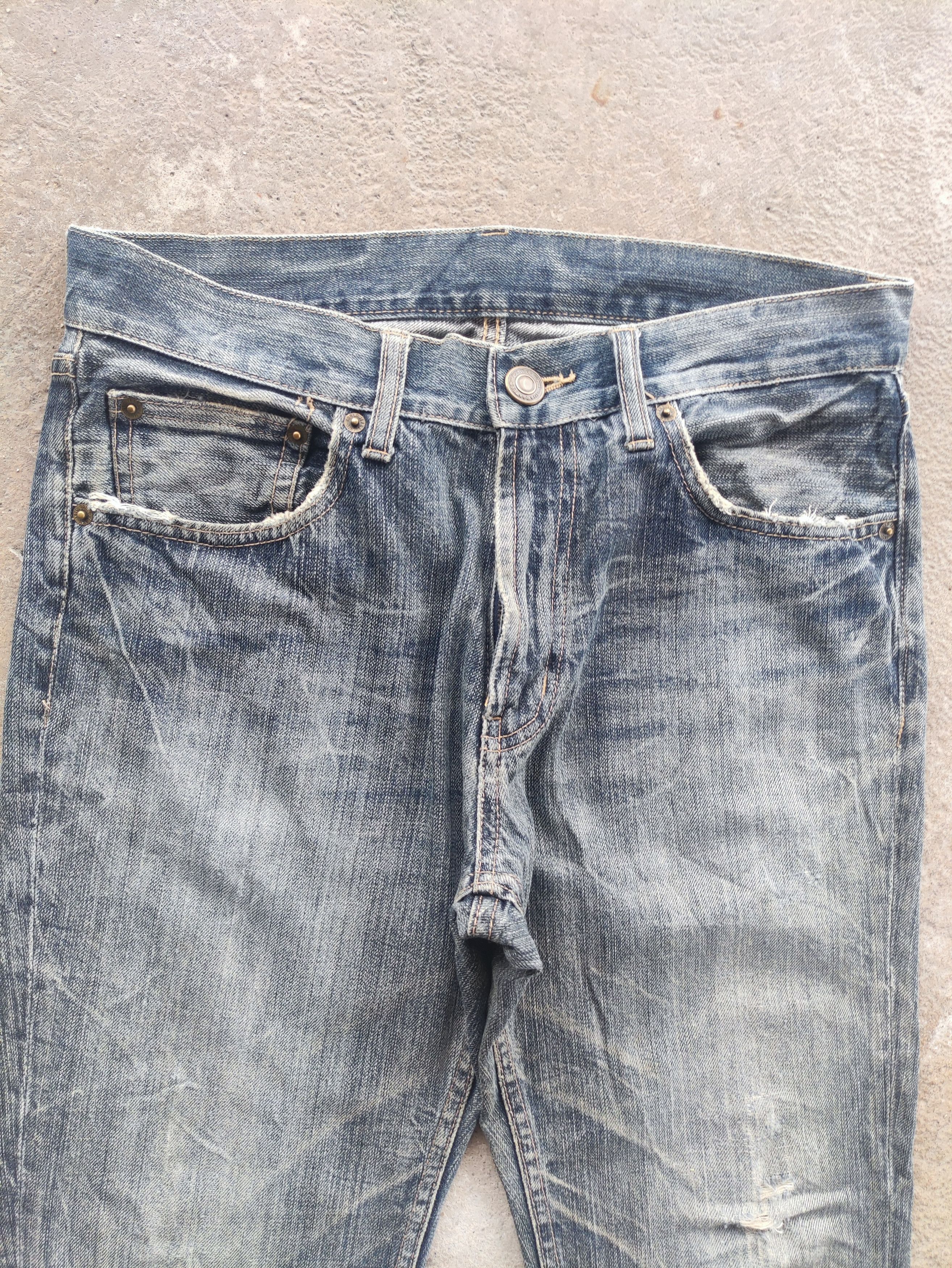 Japanese Brand Vintage Japanese Brand Flare Denim Distress Faded Pants Size US 31 - 3 Thumbnail