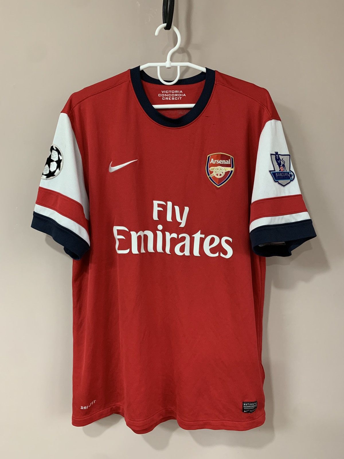 Nike Arsenal London Football Shirt Nike Soccer Jersey PODOLSKI Size US XL / EU 56 / 4 - 1 Thumbnail