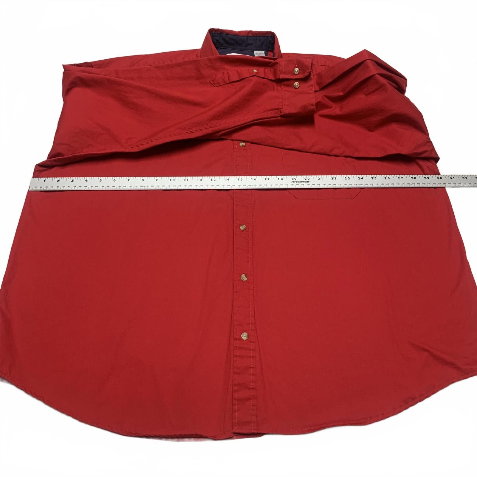 Other Munsingwear Men's 3X Red Wrinkle Resistant Red Button Shirt Size US XXL / EU 58 / 5 - 10 Thumbnail