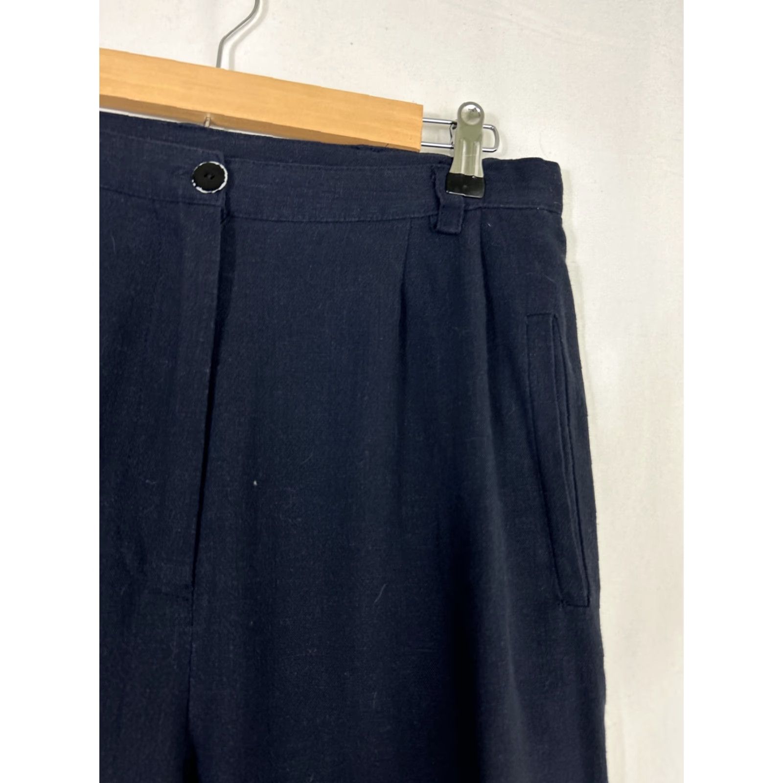 Vintage VINTAGE Sammi Of Melbourne Pants Womens 14 Blue Linen Blend 80s Ladies 32x37 90s? Size 36" / US 14 / IT 50 - 6 Thumbnail