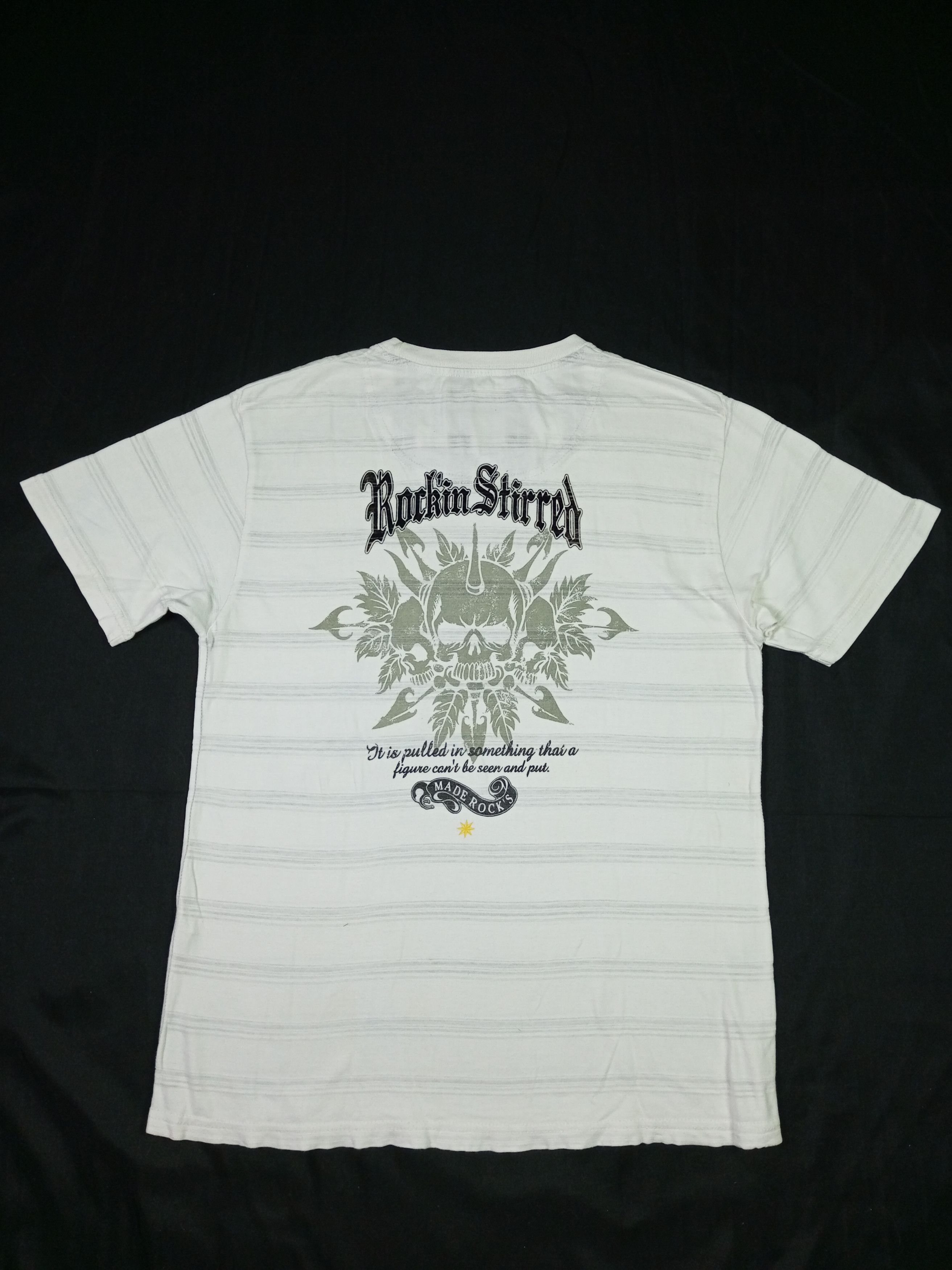 Hysteric Glamour × Japanese Brand × Le Grande Bleu (L.G.B.) Japanese Brand Moven Pick Skull Punk Rock Poem Tshirt Size US M / EU 48-50 / 2 - 15 Thumbnail