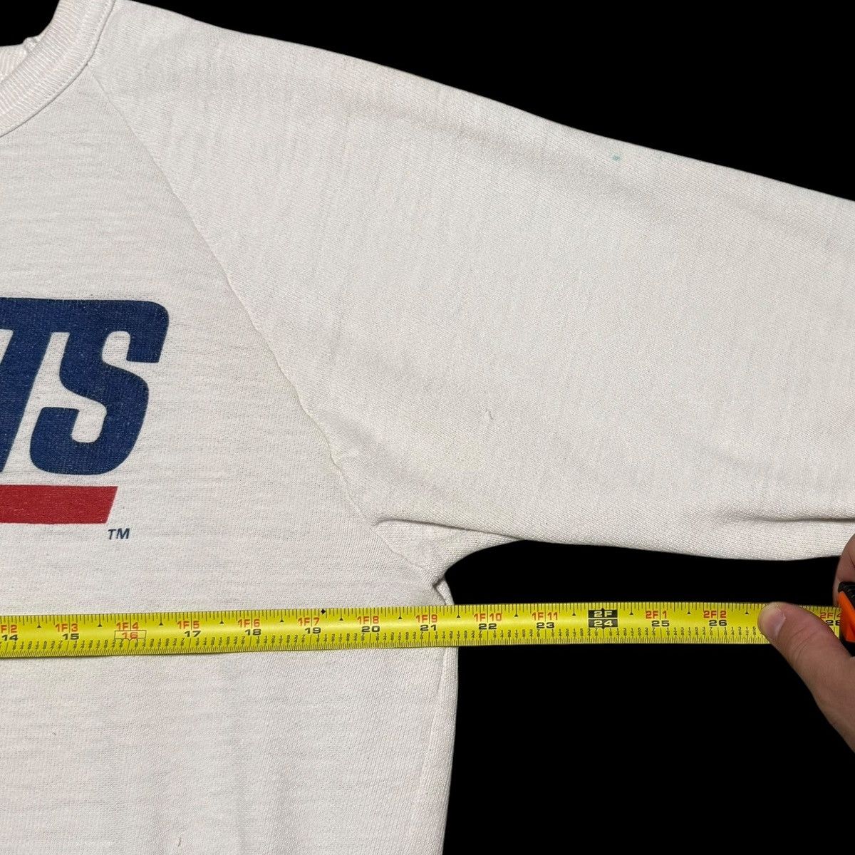 Vintage 80s New York Giants Stained Flaws Sweatshirt Boxy Small Size US S / EU 44-46 / 1 - 9 Thumbnail