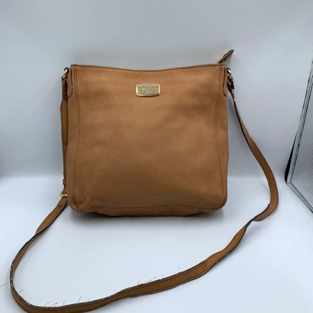 Michael Kors Michael Kors Jet Set Brown Saffiano Leather Crossbody Bag Womens Messenger Bag Size ONE SIZE - 2 Thumbnail