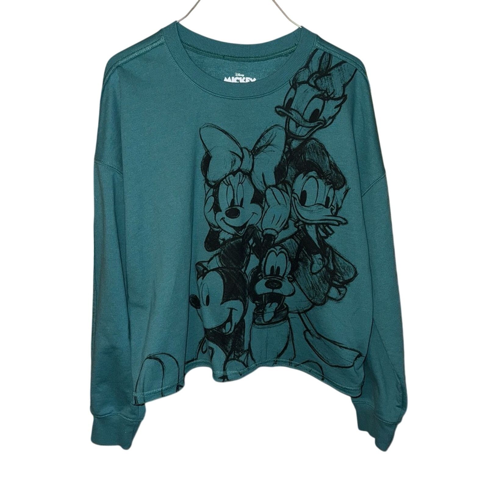 Disney Disney Teal Sweatshirt Size L / US 10 / IT 46 - 1 Thumbnail