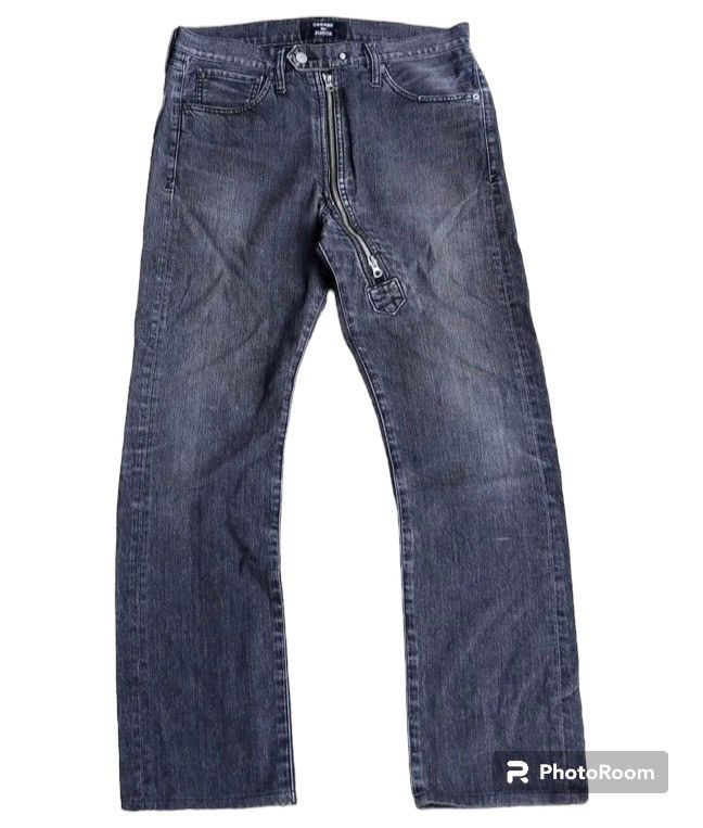 Cabane de zucca by issey miyake asymmetric zip denim