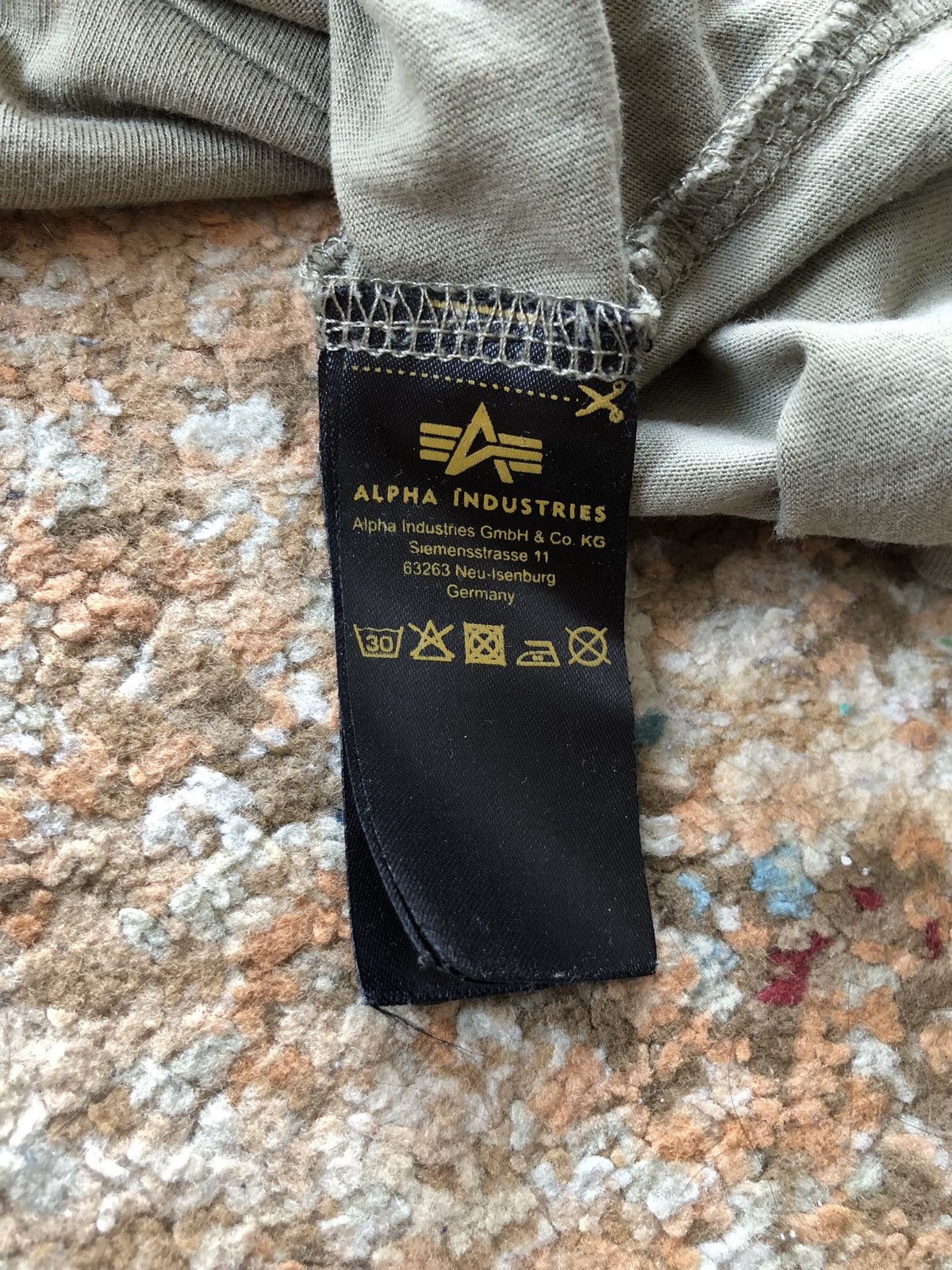 Alpha Industries × Vintage 🫒 ALPHA INDUSTRIES RETRO T-SHIRT BIG LOGO Y2K 90's Size US L / EU 52-54 / 3 - 6 Thumbnail