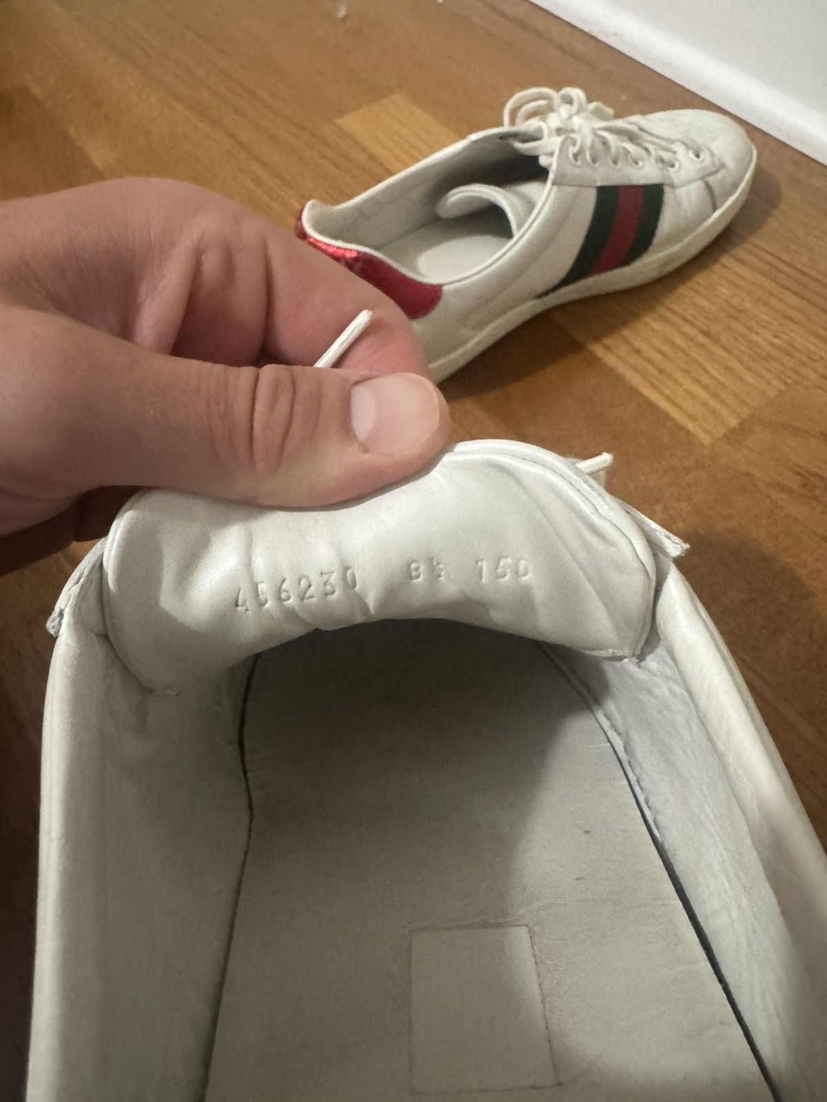 Gucci Gucci Ace Embroidered Snake Leather Sneakers Size US 8.5 / EU 41-42 - 5 Thumbnail