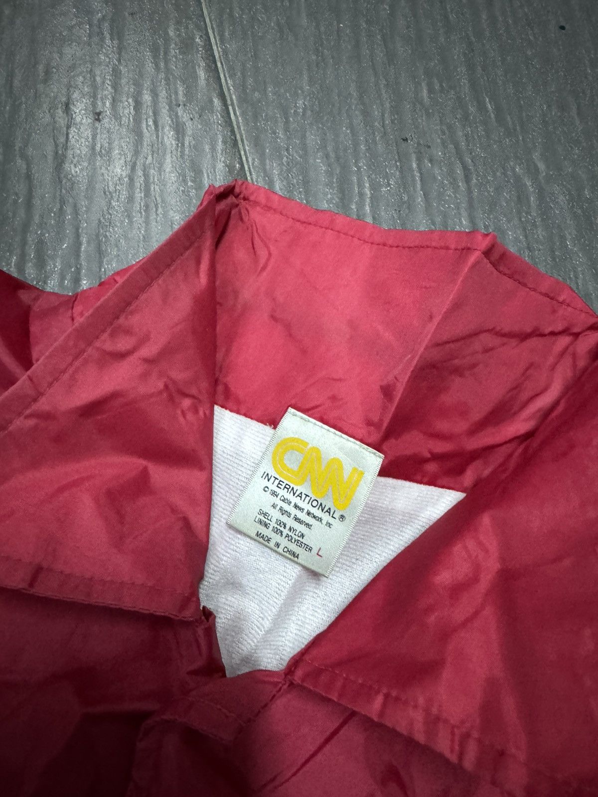 Vintage VINTAGE 90’S CNN COACH JACKET Size US L / EU 52-54 / 3 - 2 Thumbnail