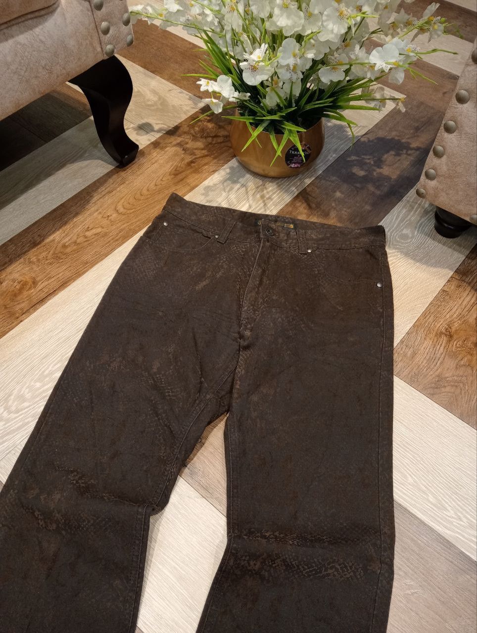 If Six Was Nine PAZZO DENIM STORE JAPAN SNAKE DESIGN JEANS SIZE S Size US 31 - 4 Thumbnail