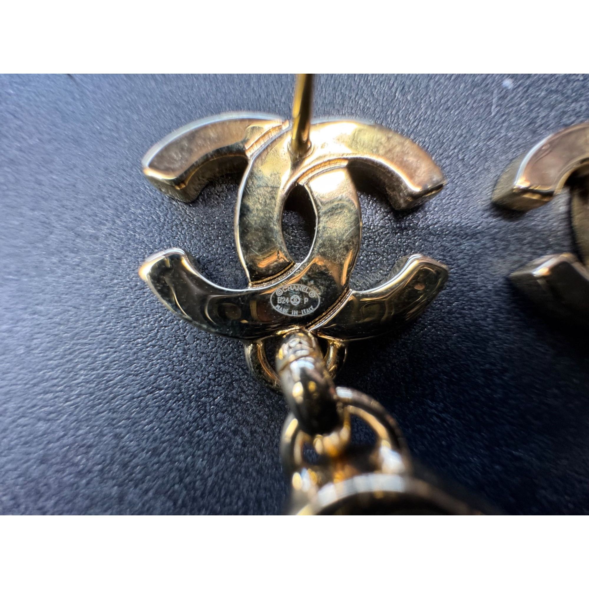 Chanel Chanel CC earrings Gold-Tone & Pearl Drop Earrings Size ONE SIZE - 4 Thumbnail